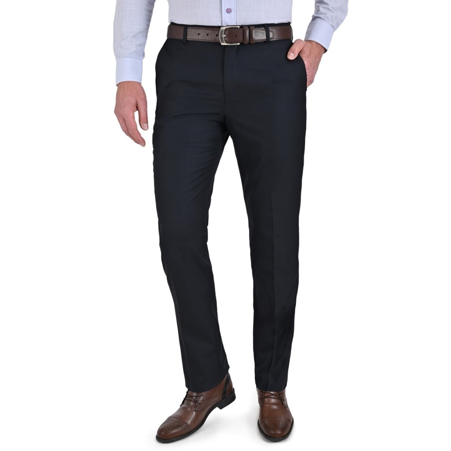 Pantalón de Vestir Yale Regular Fit Sin Pinzas 1768