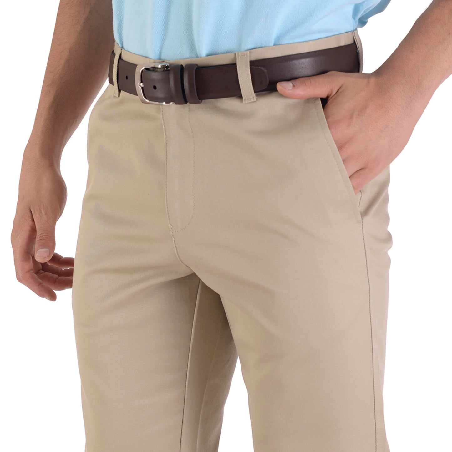 Pantalón Casual Yale Sin Pinzas Regular Fit Nanotex 0726