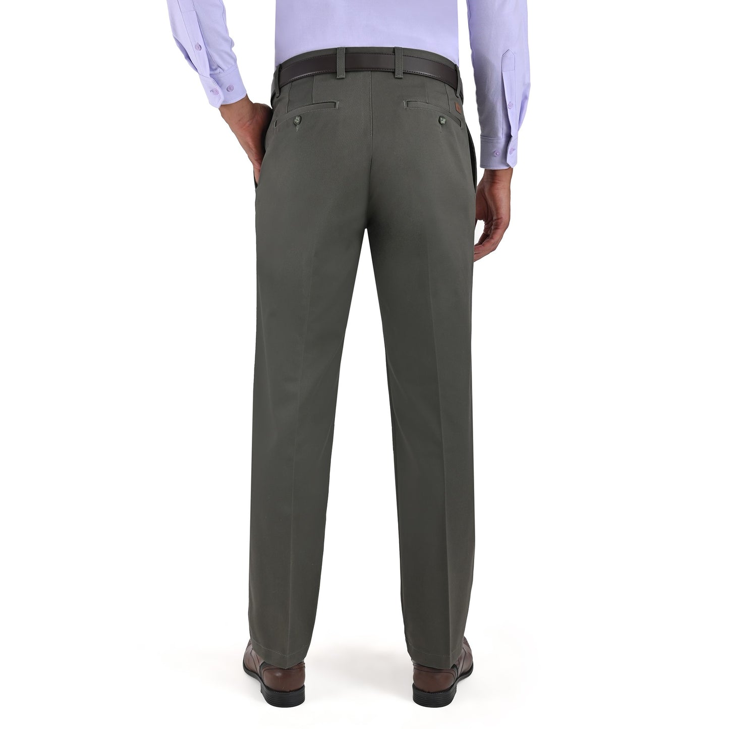 Pantalón Casual Yale Con Pinzas Regular Fit Nanotex 0726