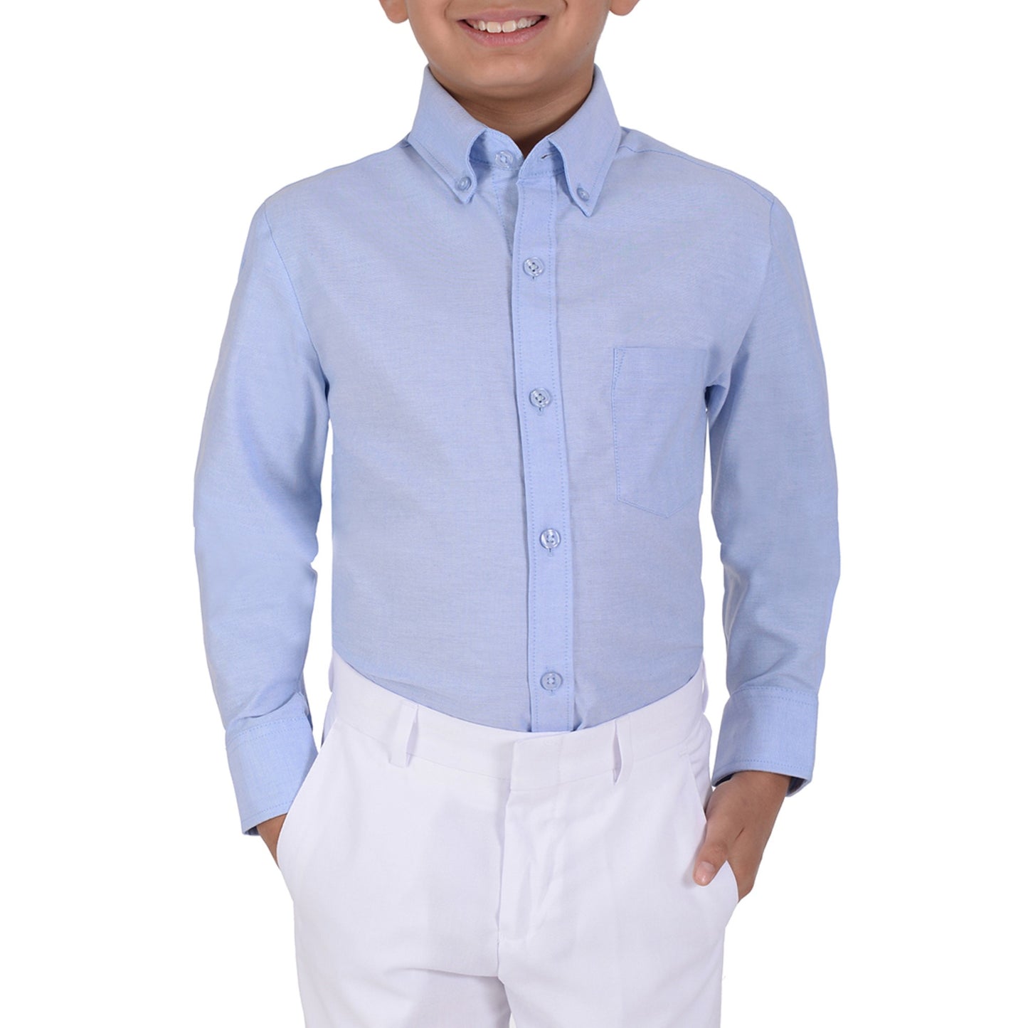 Camisa Juvenil Yale Boys Regular Fit Botón Oculto 3216