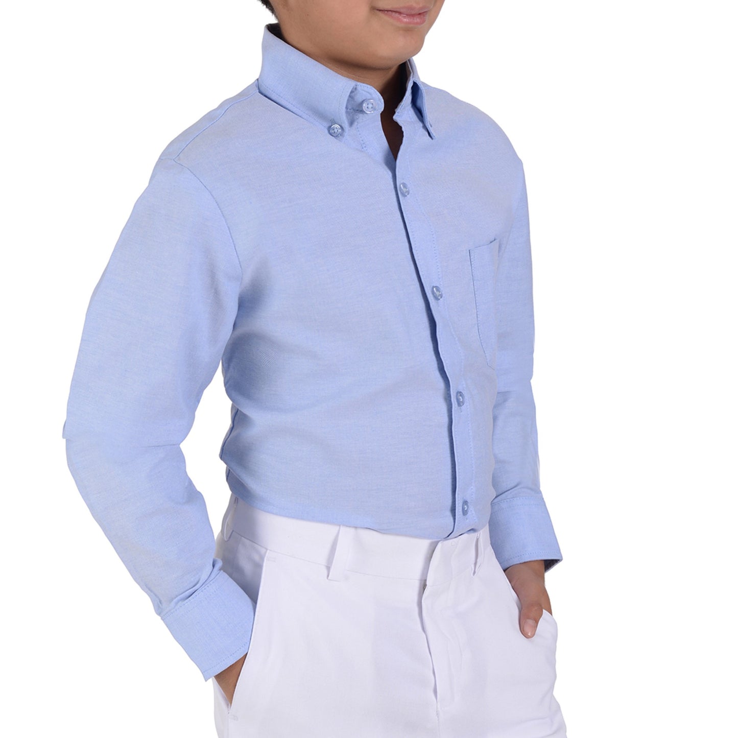 Camisa Juvenil Yale Boys Regular Fit Botón Oculto 3216