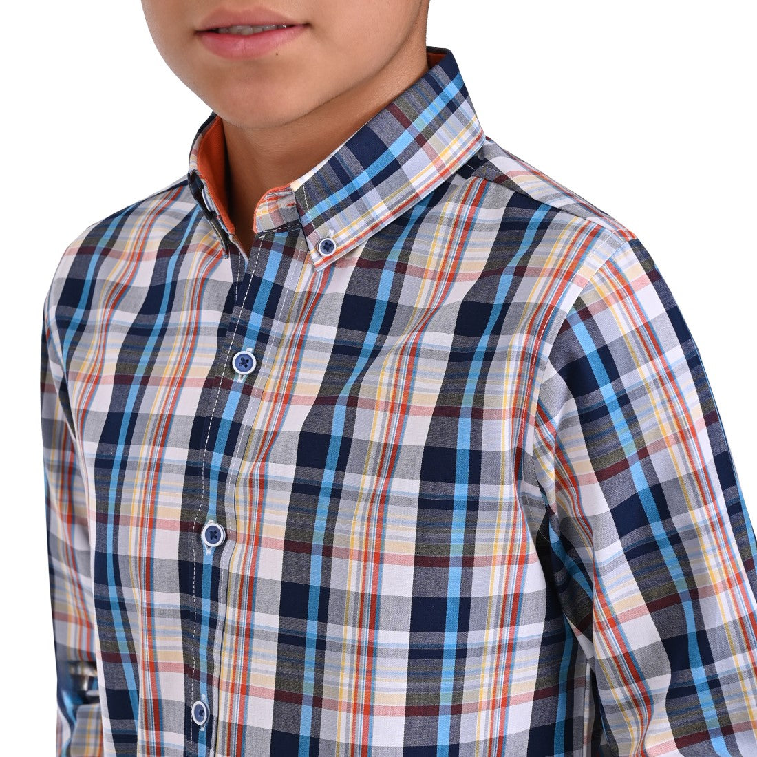 Camisa Juvenil Yale Boys Regular Fit Botón Oculto 3105