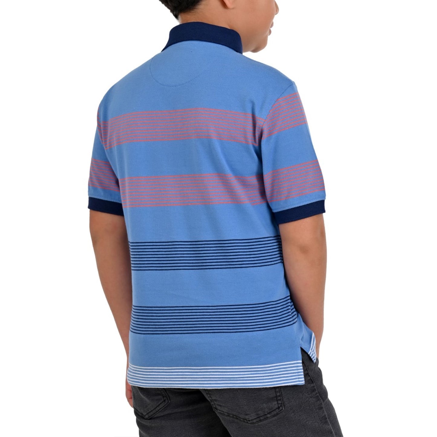 Playera Tipo Polo Redondo Yale Regular Fit 7376