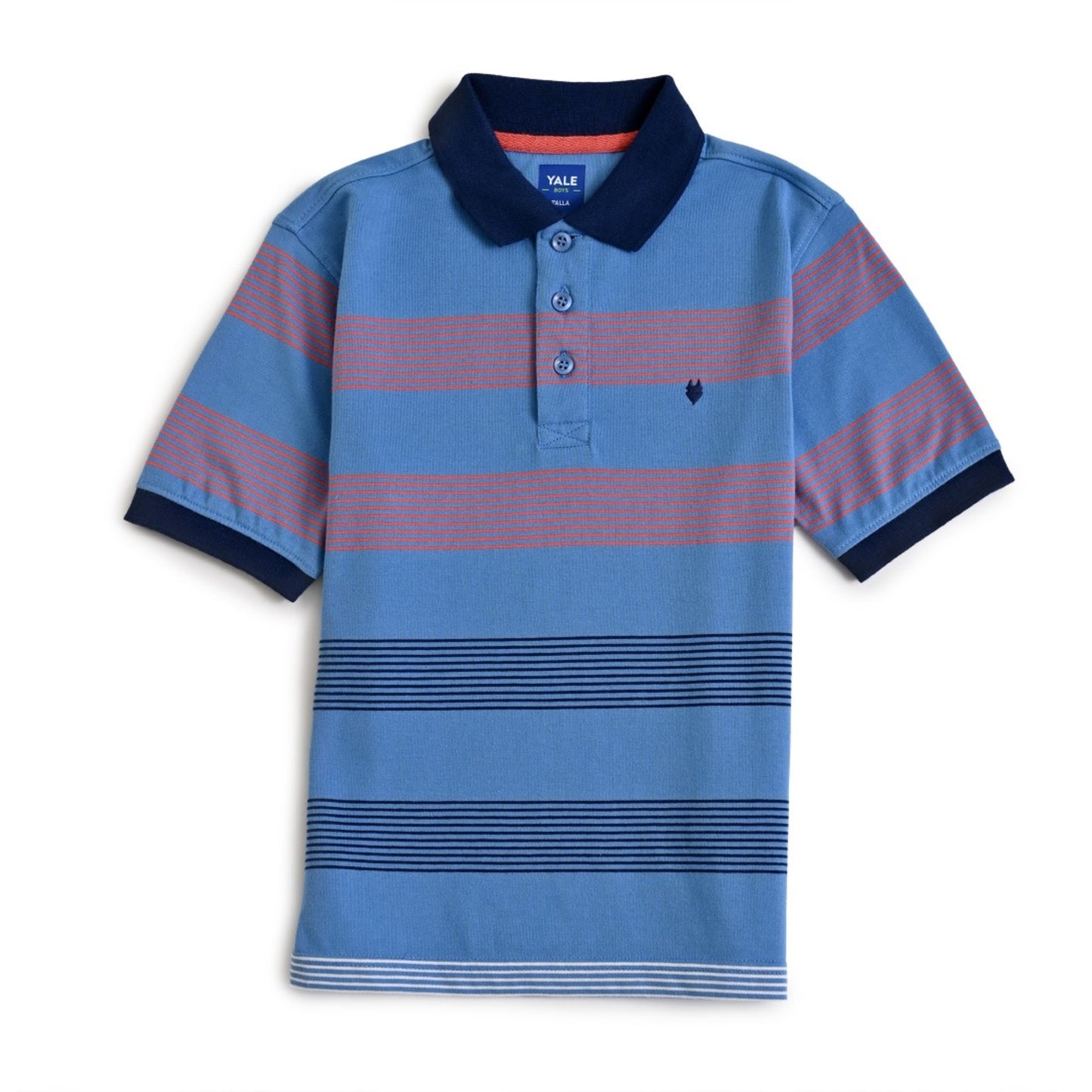 Playera Tipo Polo Redondo Yale Regular Fit 7376