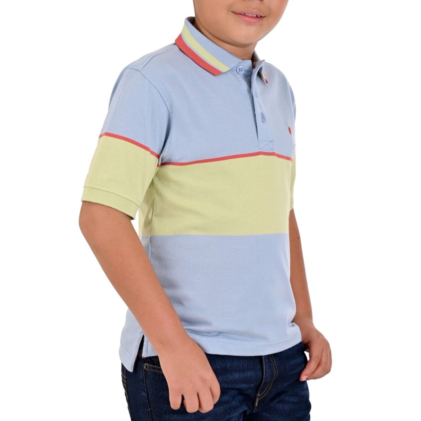 Playera Tipo Polo Yale Boys Regular Fit 7383