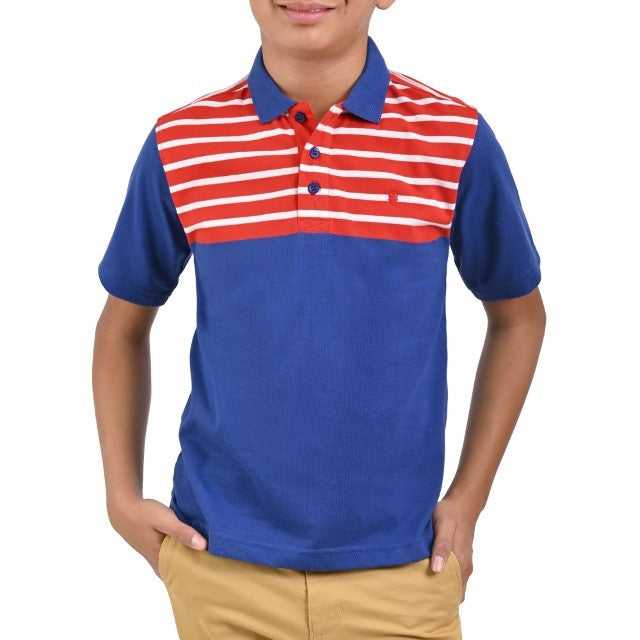 Playera Cuello Polo Yale Boys Manga Corta 7695