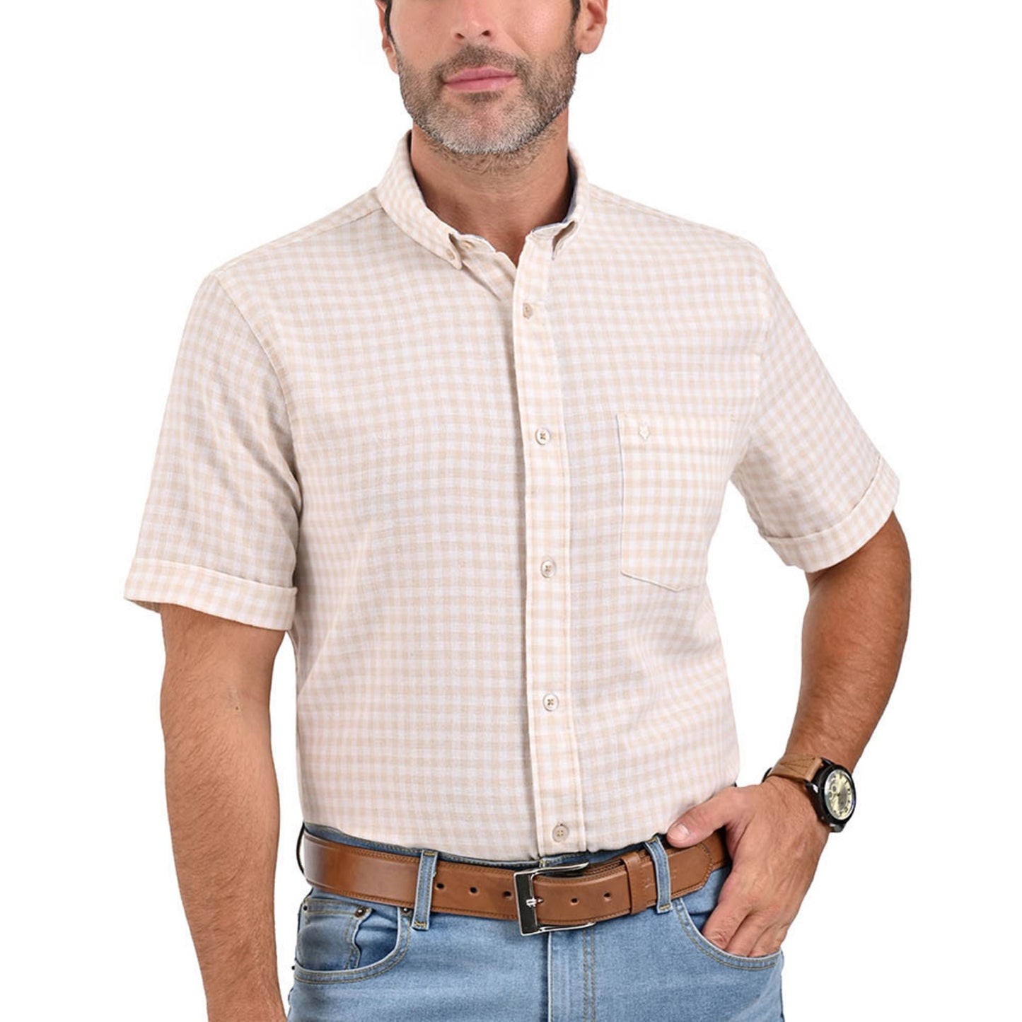 Camisa Yale Manga Corta Regular Fit 3874