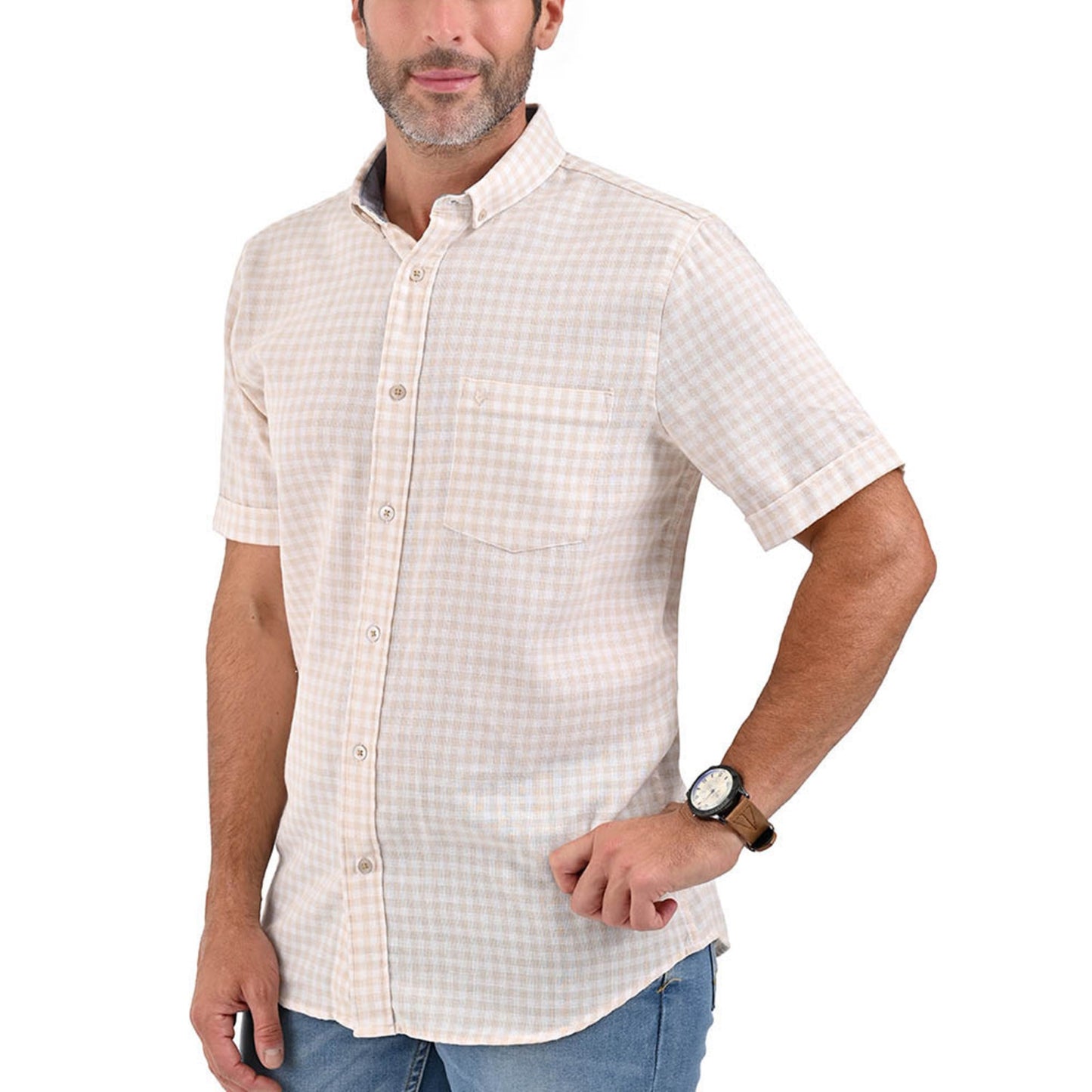 Camisa Yale Manga Corta Regular Fit 3874