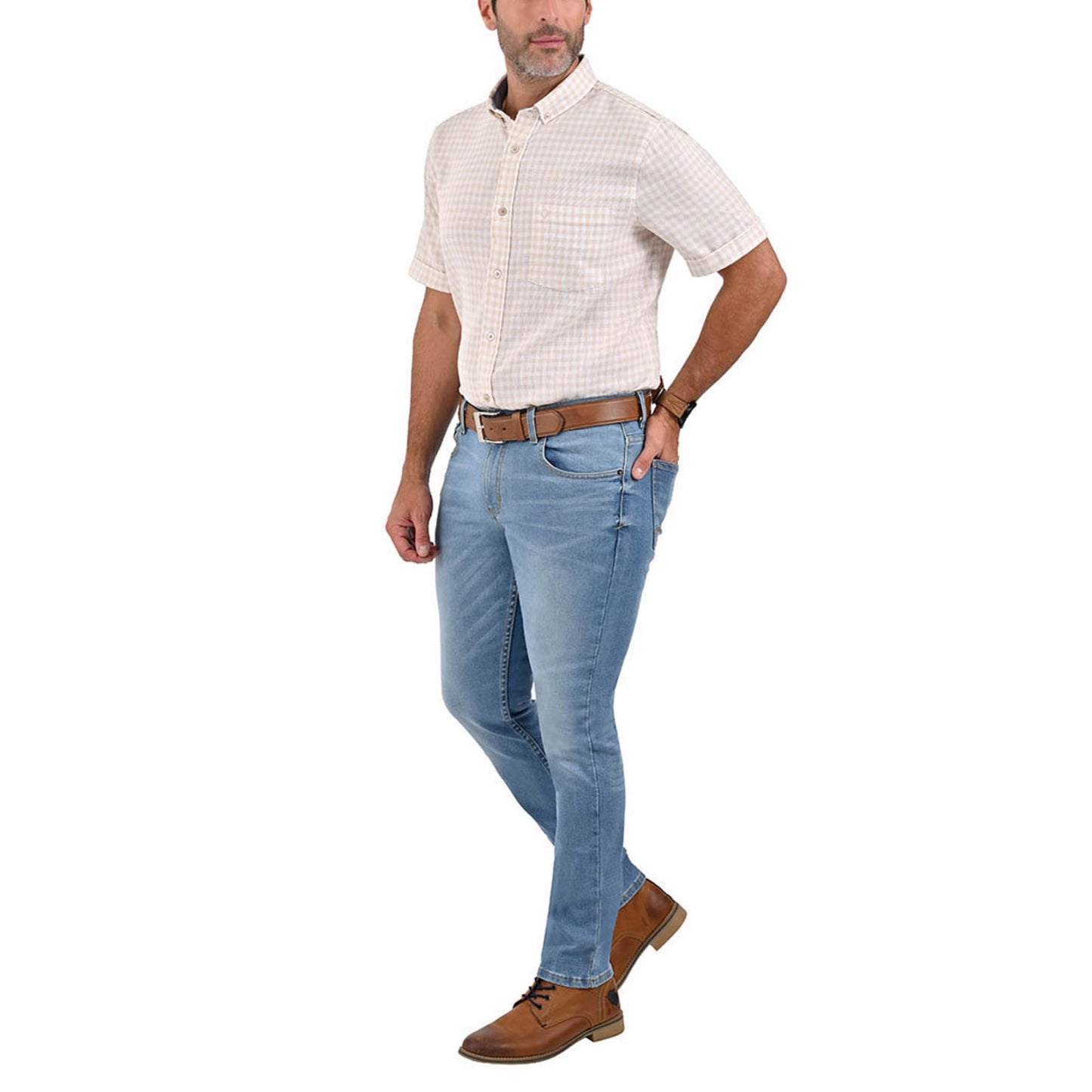 Camisa Yale Manga Corta Regular Fit 3874