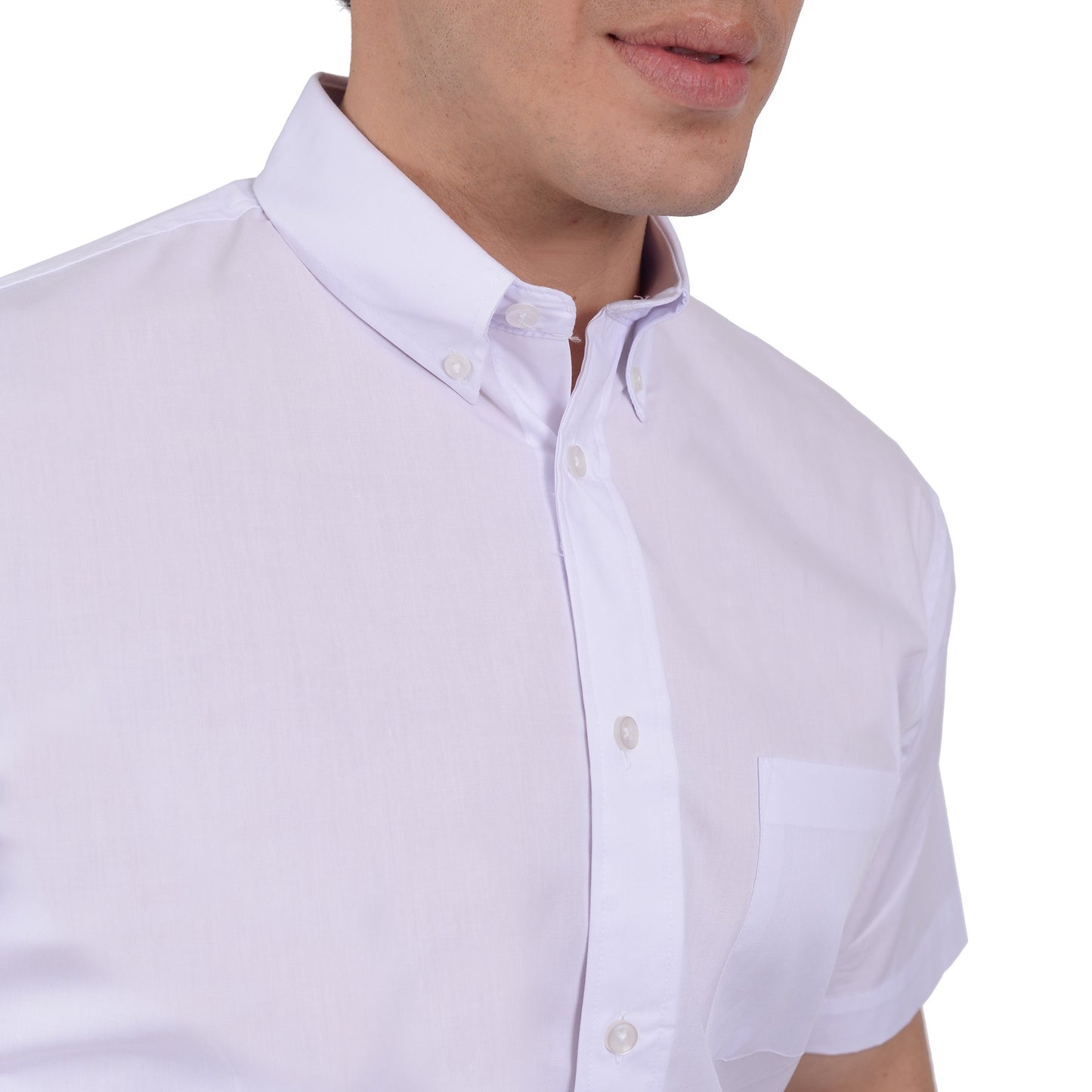 Camisa Casual Yale Manga Corta Lisa Regular Fit 2202