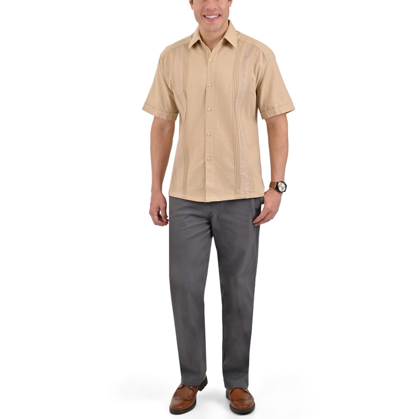 Guayabera Yale Manga Corta Regular Fit 2350
