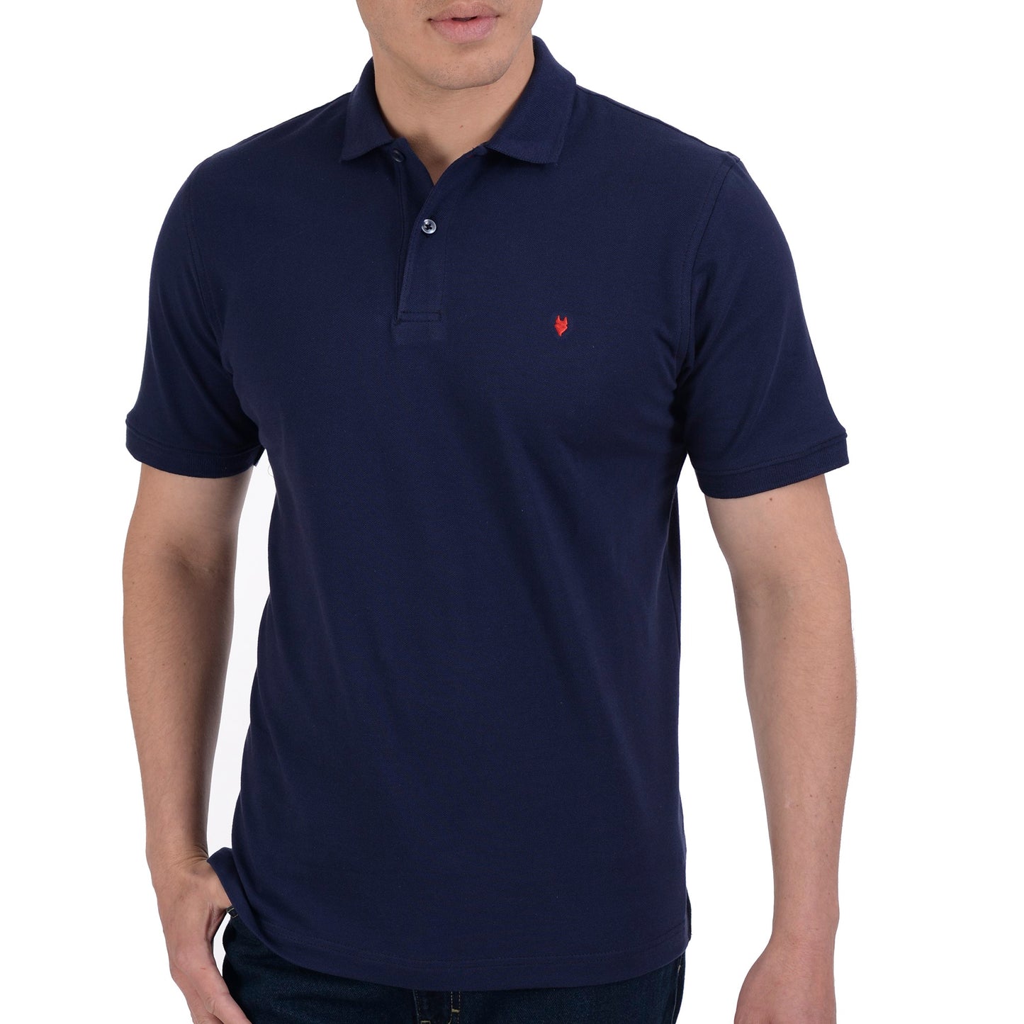Playera Tipo Polo Yale Manga Corta Regular Fit 6909