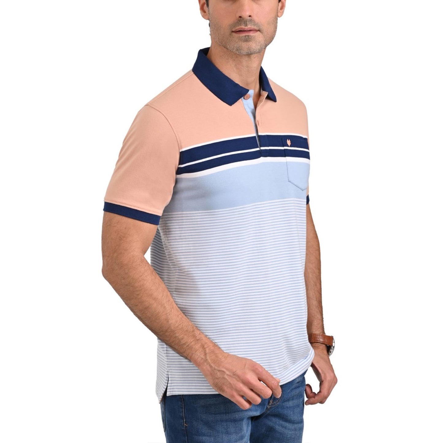 Playera Yale Cuello Polo Slim Fit 7374