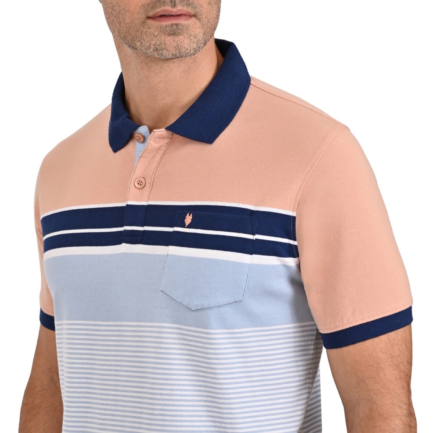 Playera Yale Cuello Polo Slim Fit 7374