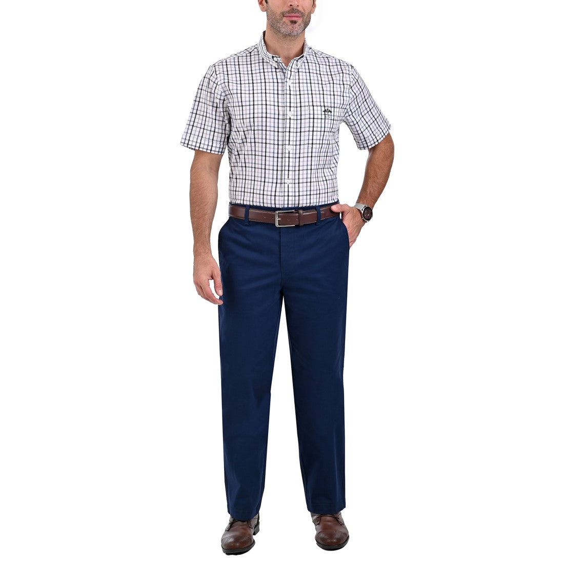 Camisa Buckingham Regular Fit Botton Down 3084