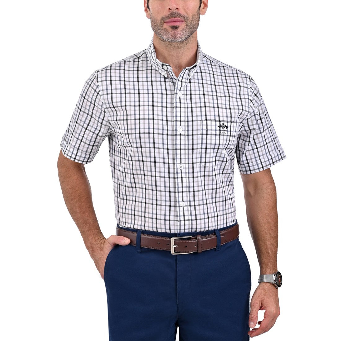 Camisa Buckingham Regular Fit Botton Down 3084