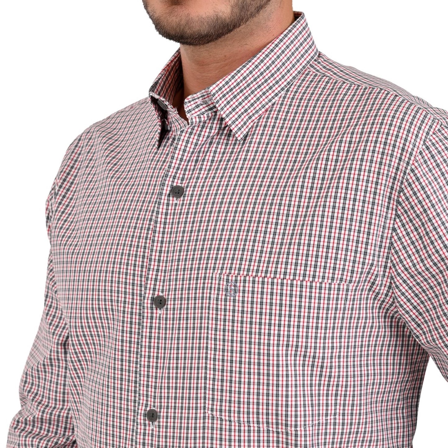 Camisa Sansabelt Regular Fit Botón Oculto 3792