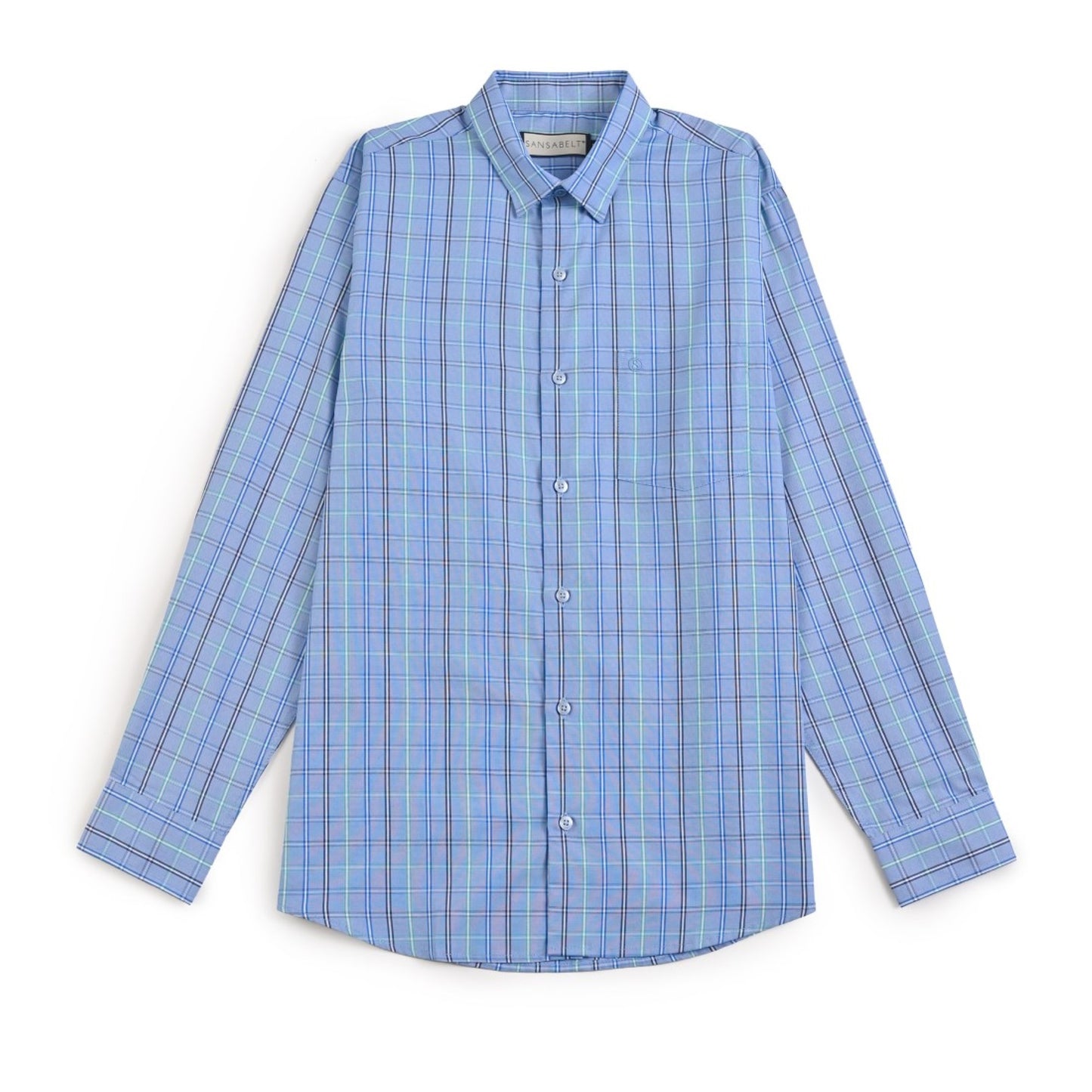 Camisa Sansabelt Regular Fit Botón Oculto 3801