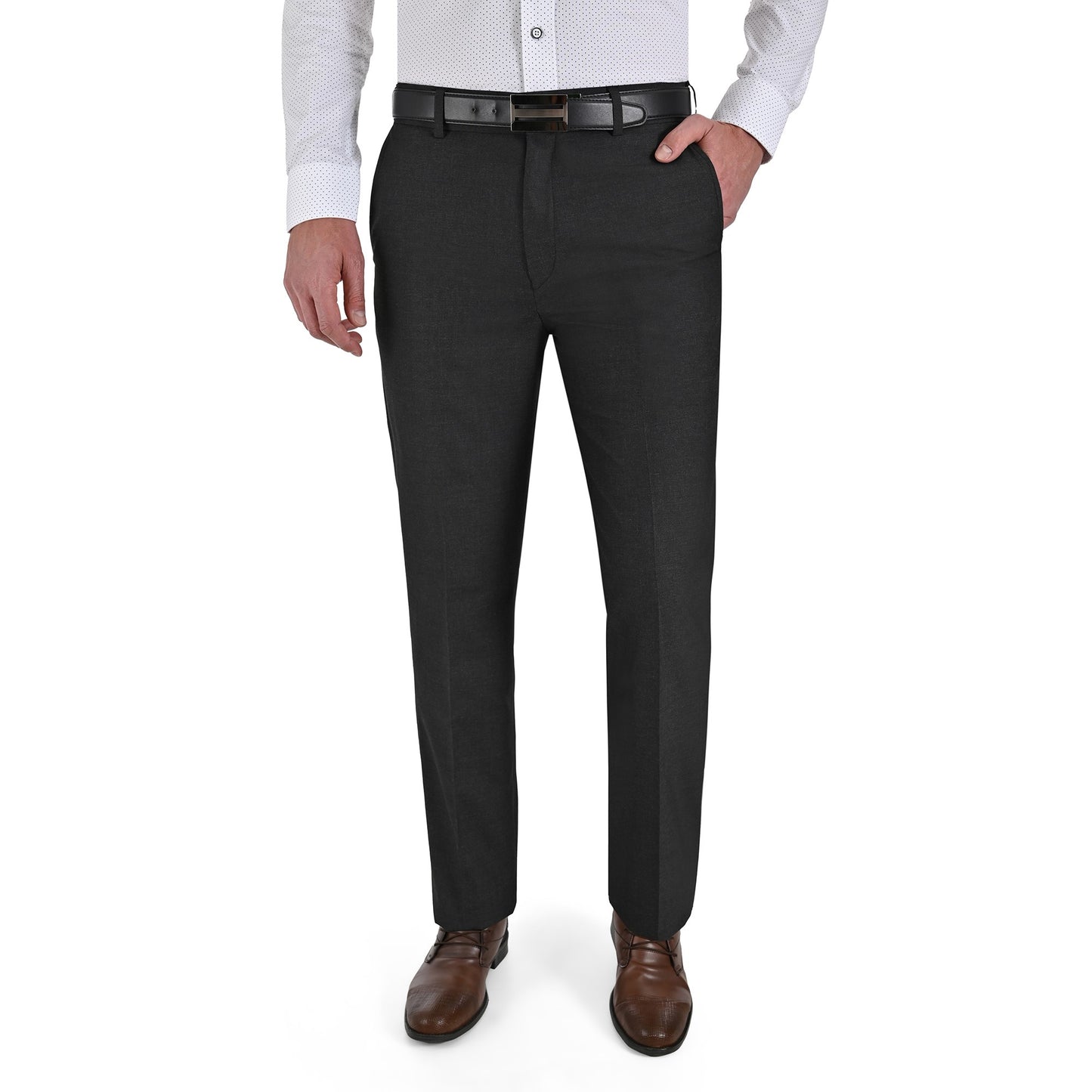 Pantalon de Vestir Sansabelt Slim Fit Cintura Ajustable 1768