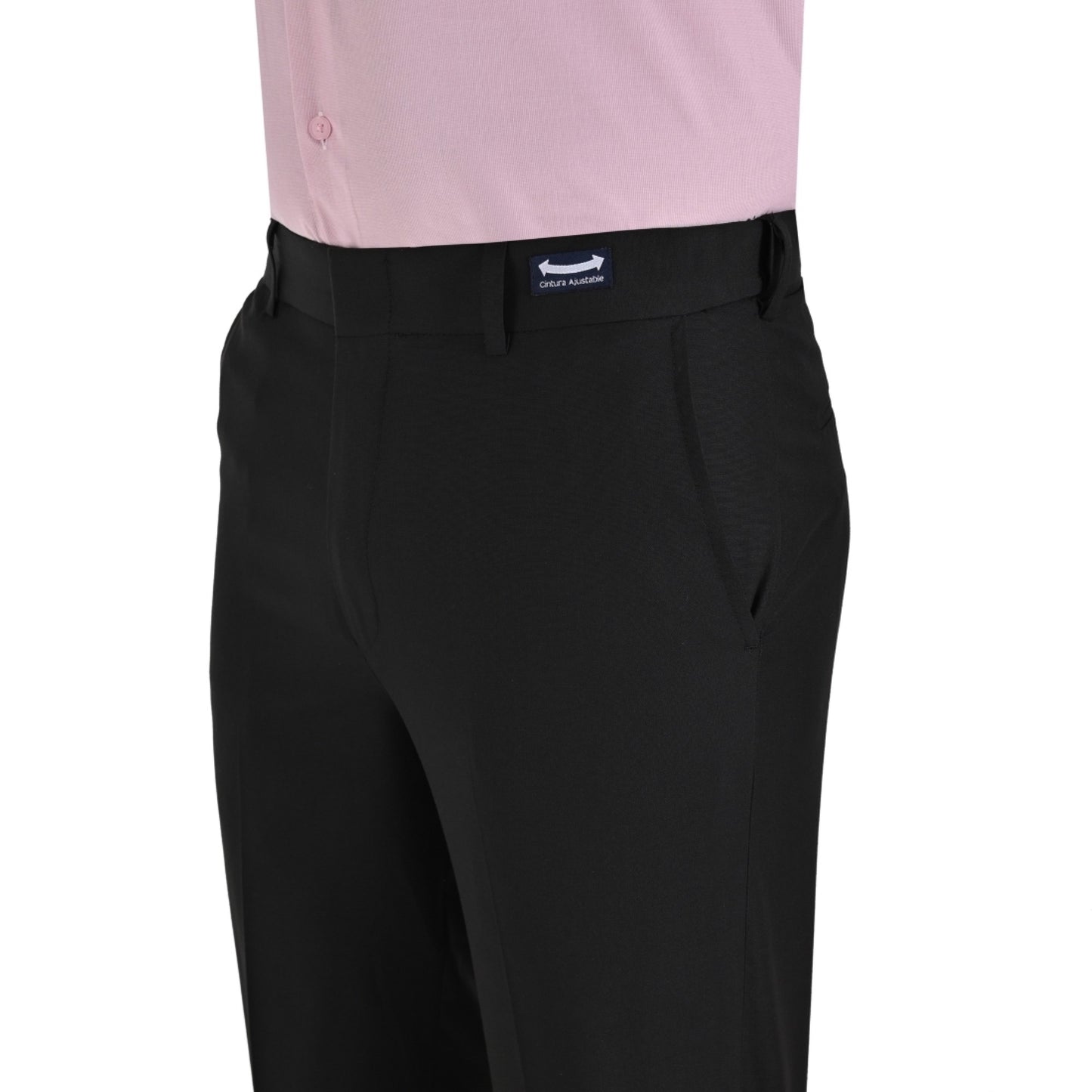 Pantalon de Vestir Sansabelt Slim Fit Cintura Ajustable 1768
