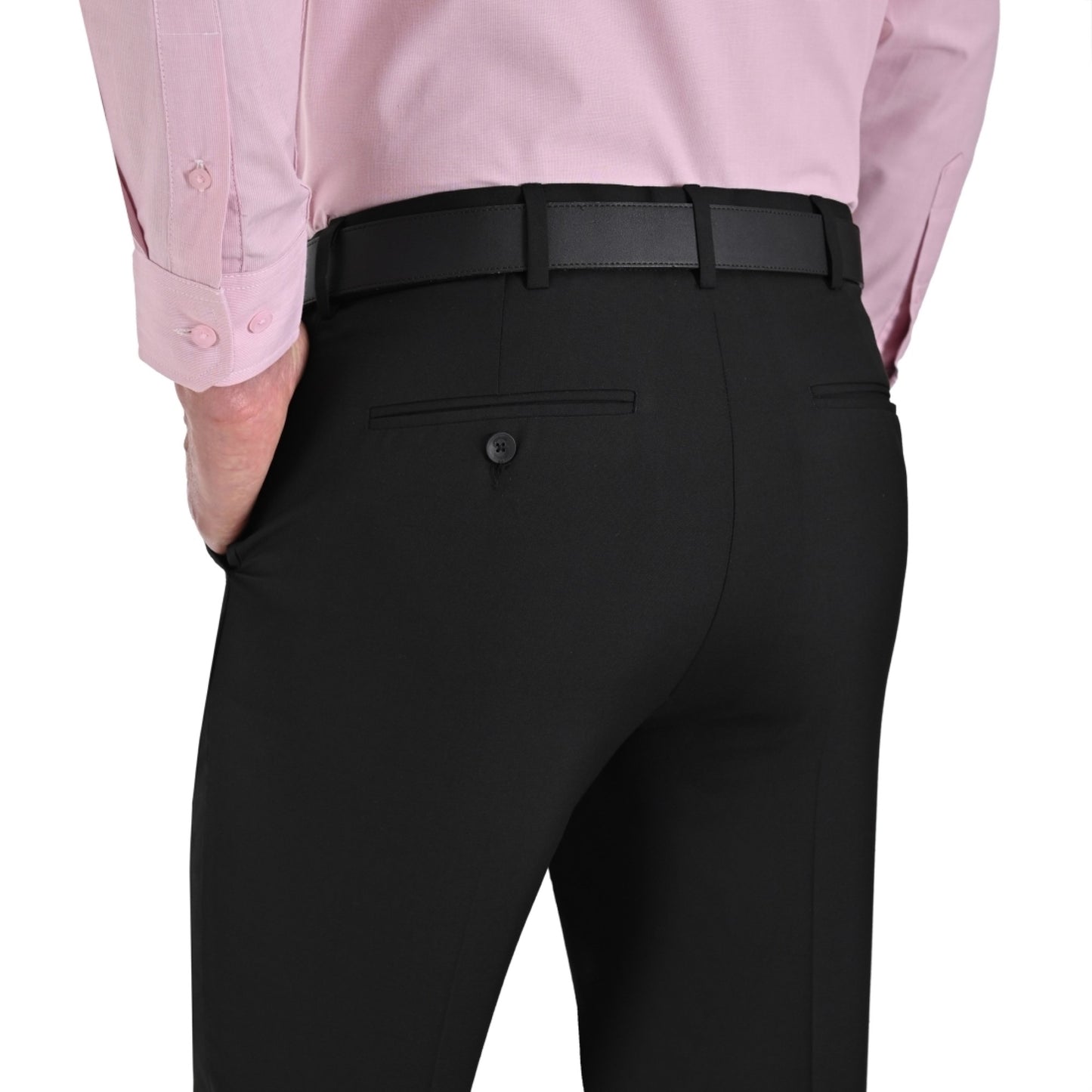Pantalon de Vestir Sansabelt Slim Fit Cintura Ajustable 1768