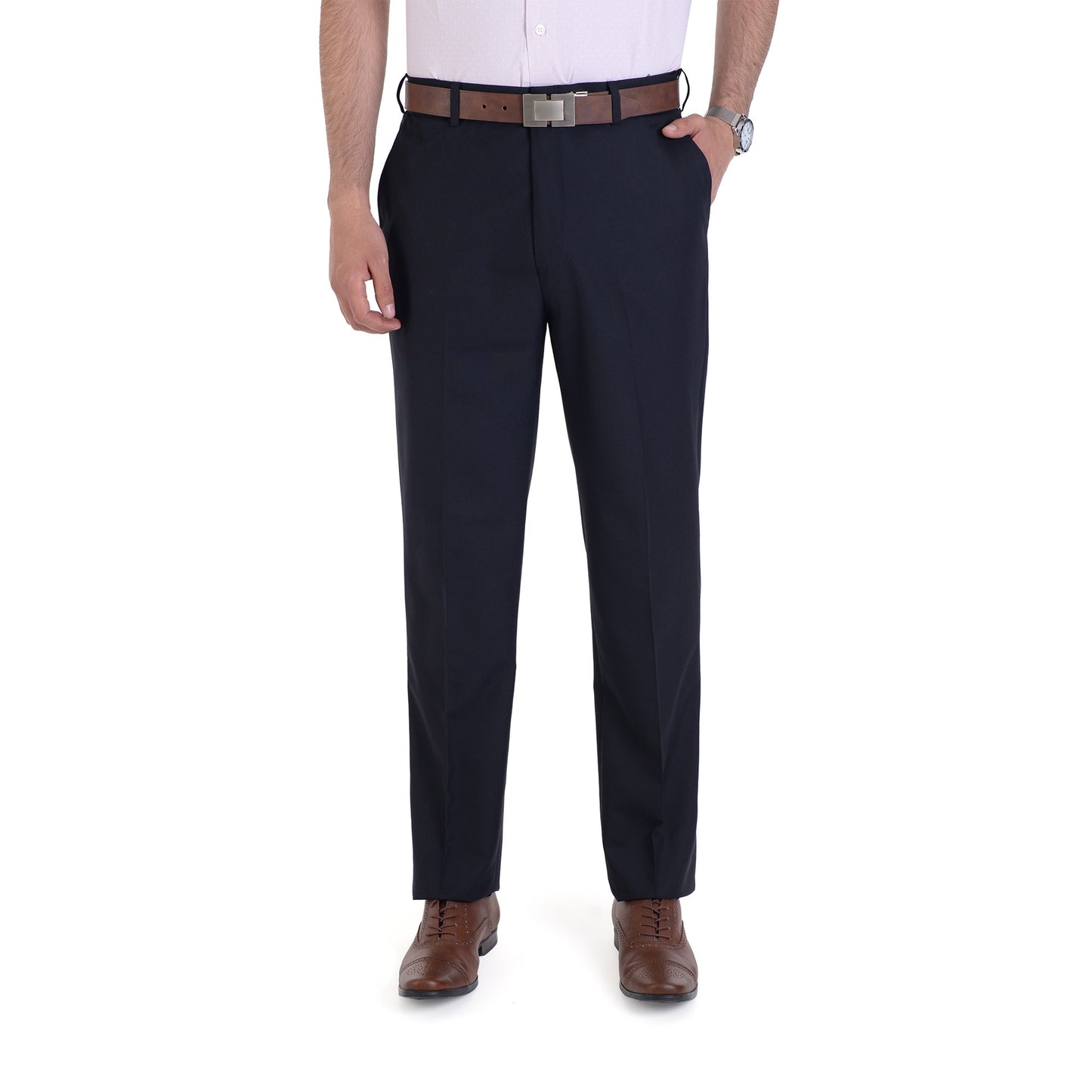 Pantalon de Vestir Sansabelt Slim Fit Cintura Ajustable 1768