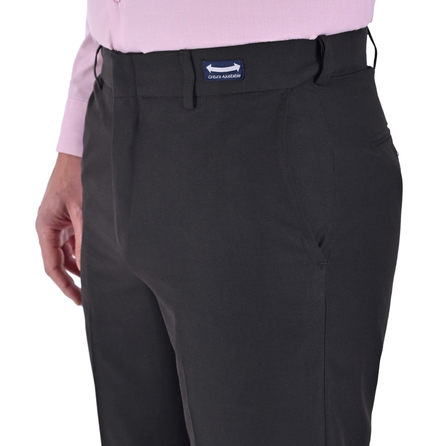 Pantalon de Vestir Sansabelt Slim Fit Cintura Ajustable 1768