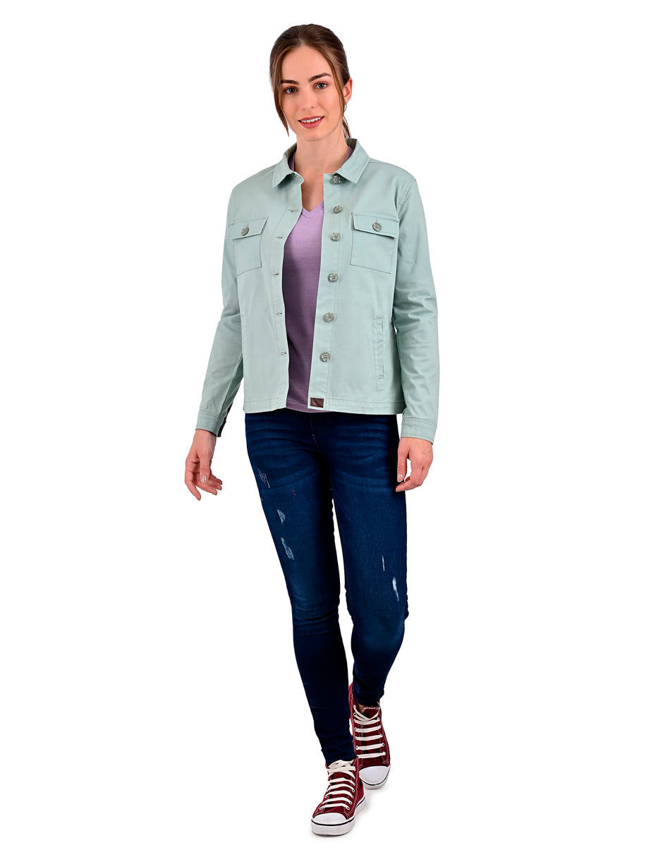 Chamarra de Gabardina Supply Woman 0894