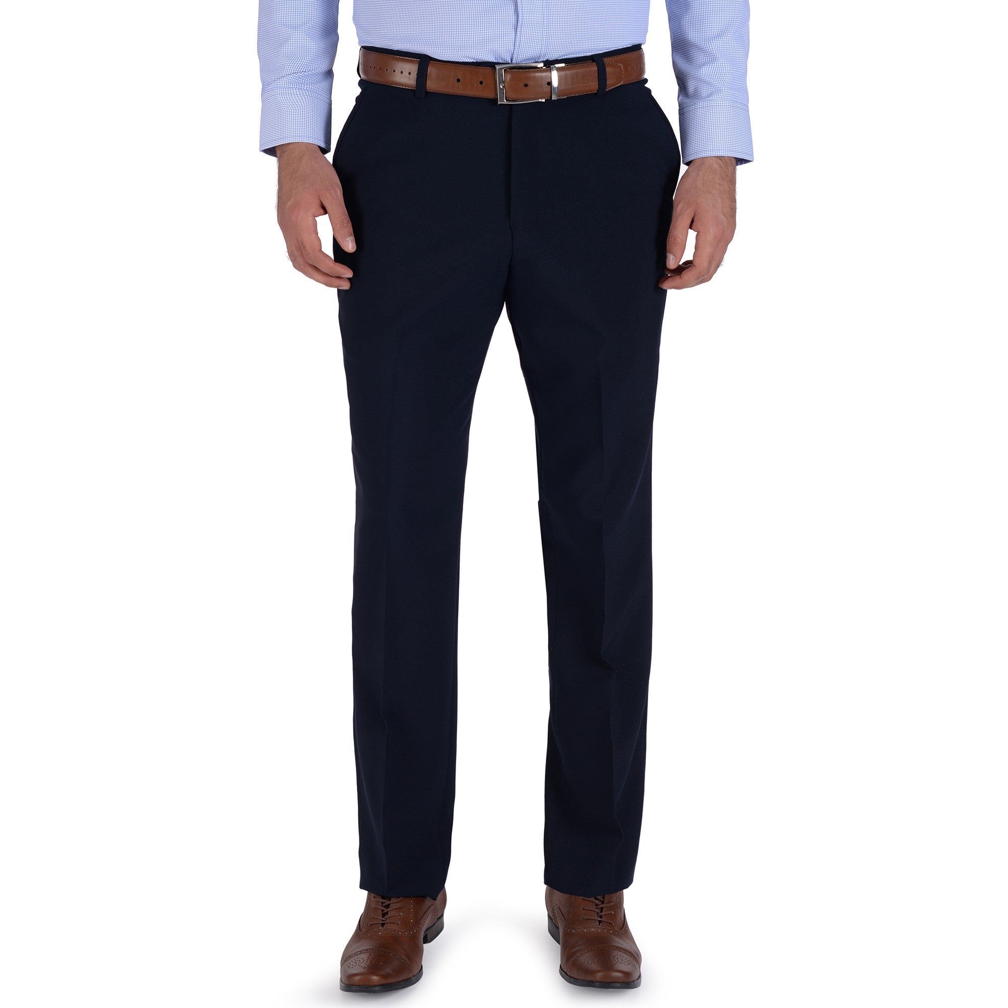 Pantalón de Vestir Sin Pinzas Classic Fit