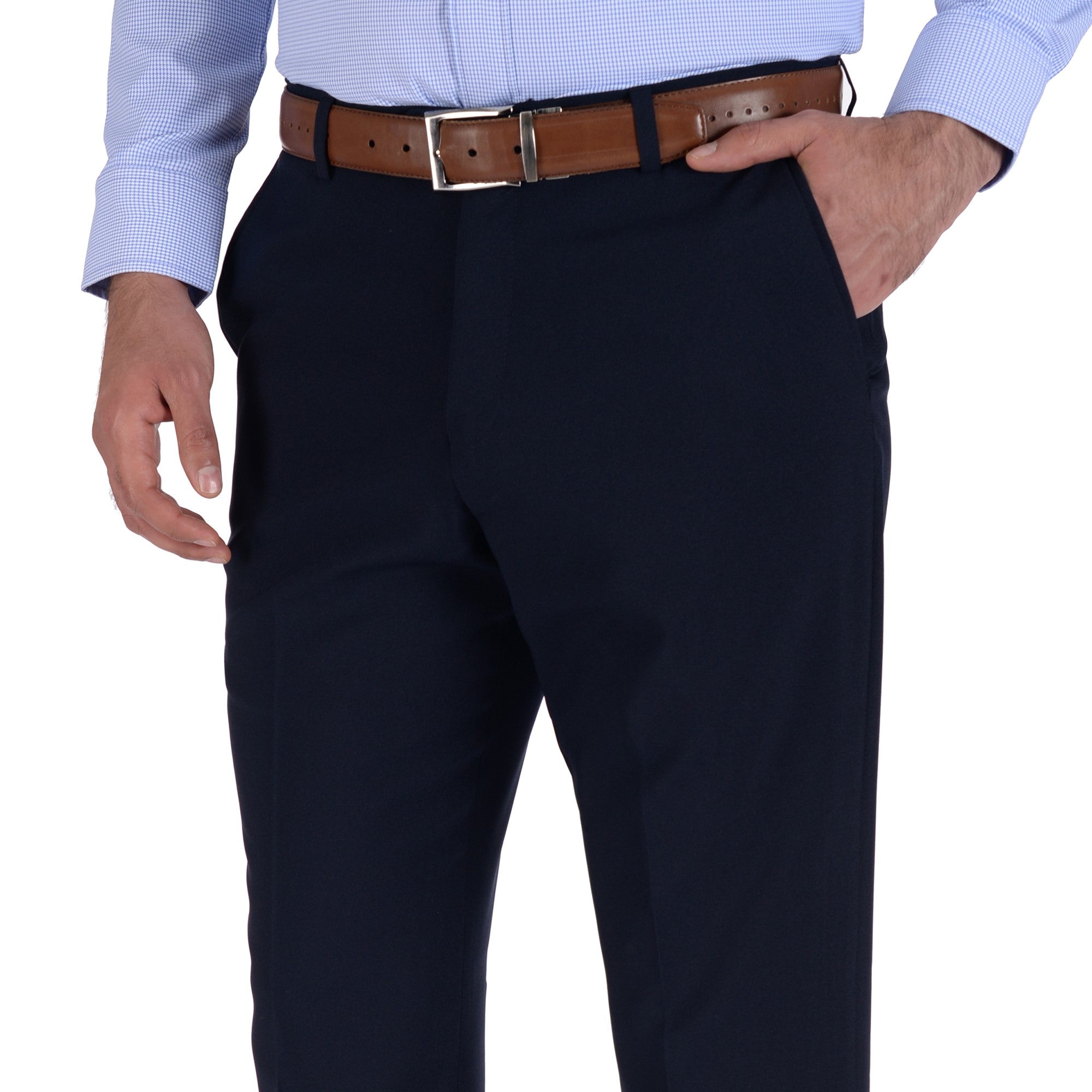 Pantalón de Vestir Sin Pinzas Classic Fit