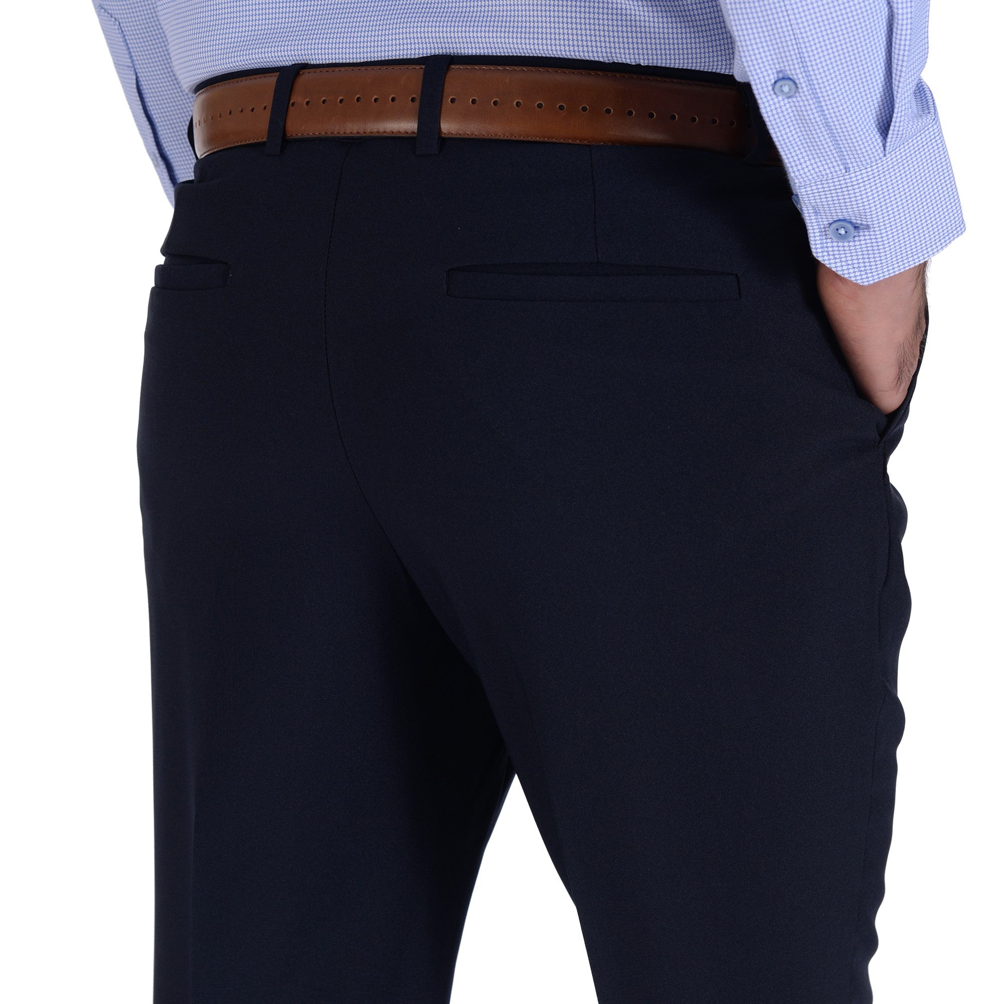 Pantalón de Vestir Sin Pinzas Classic Fit
