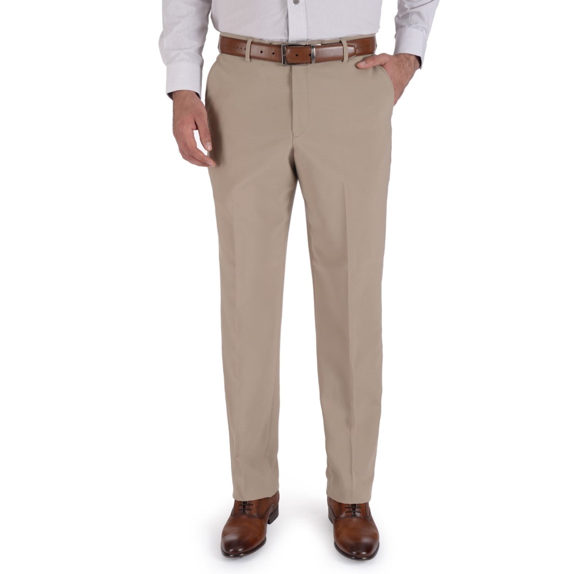 Pantalón de Vestir Sin Pinzas Classic Fit