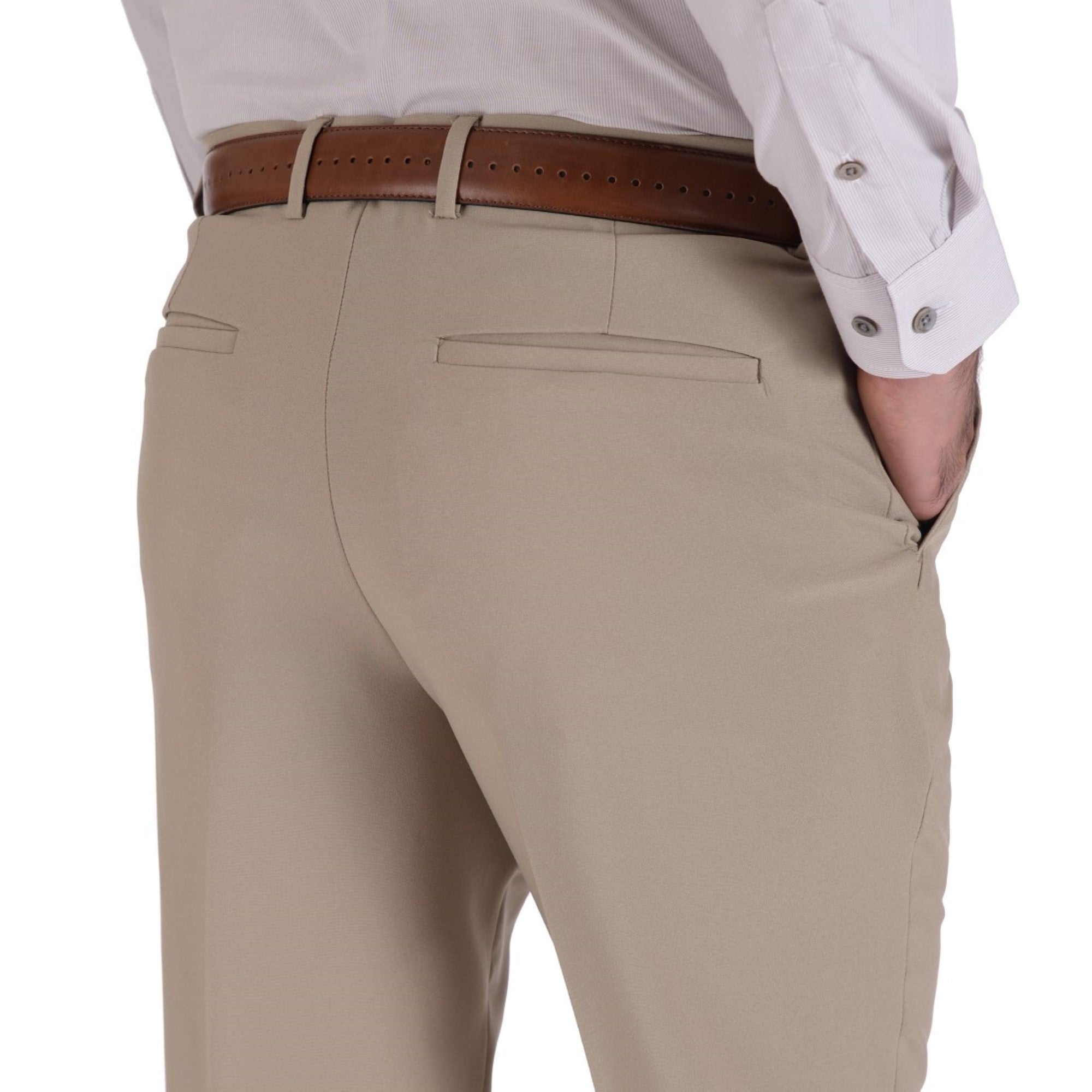 Pantalón de Vestir Sin Pinzas Classic Fit