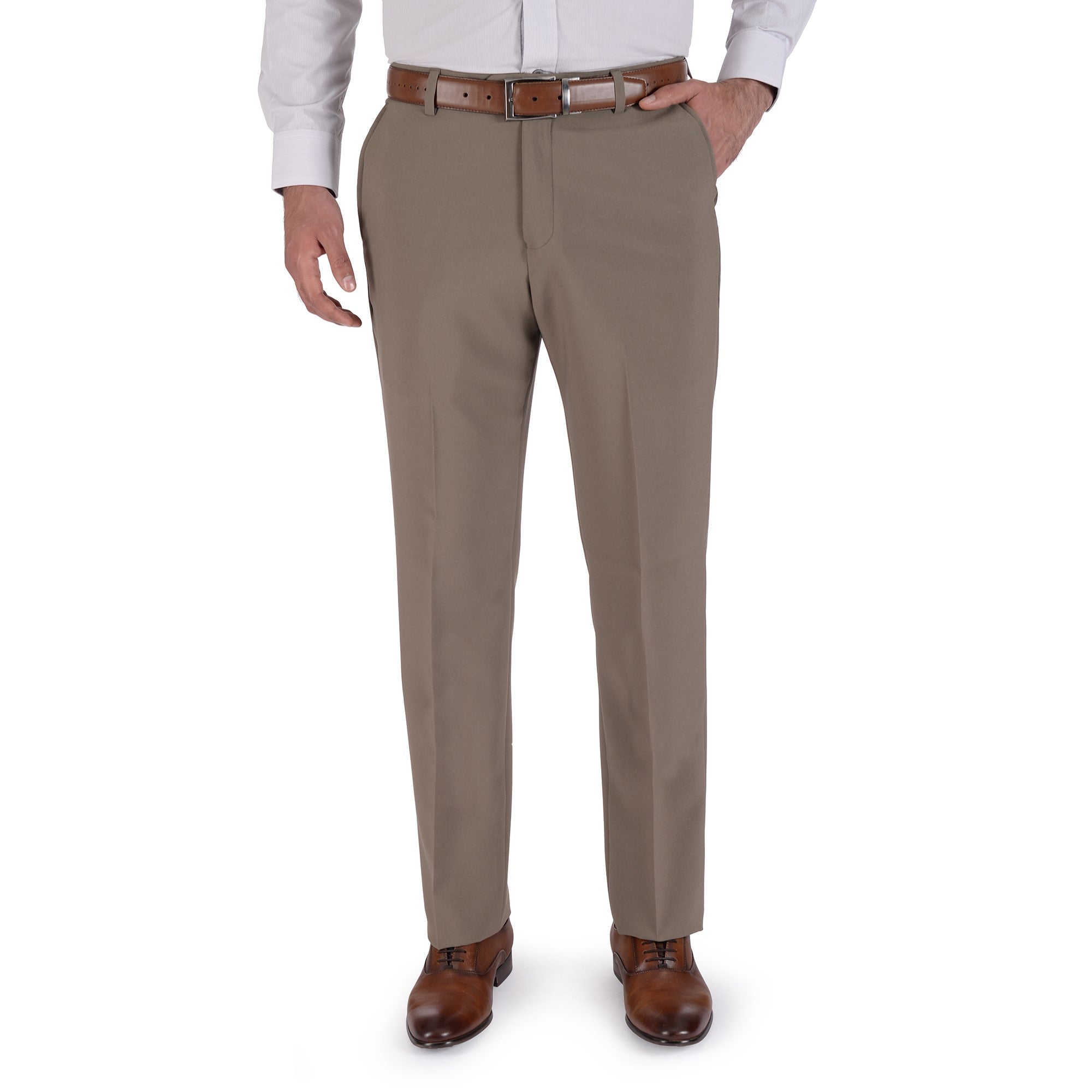 Pantalón de Vestir Sin Pinzas Classic Fit