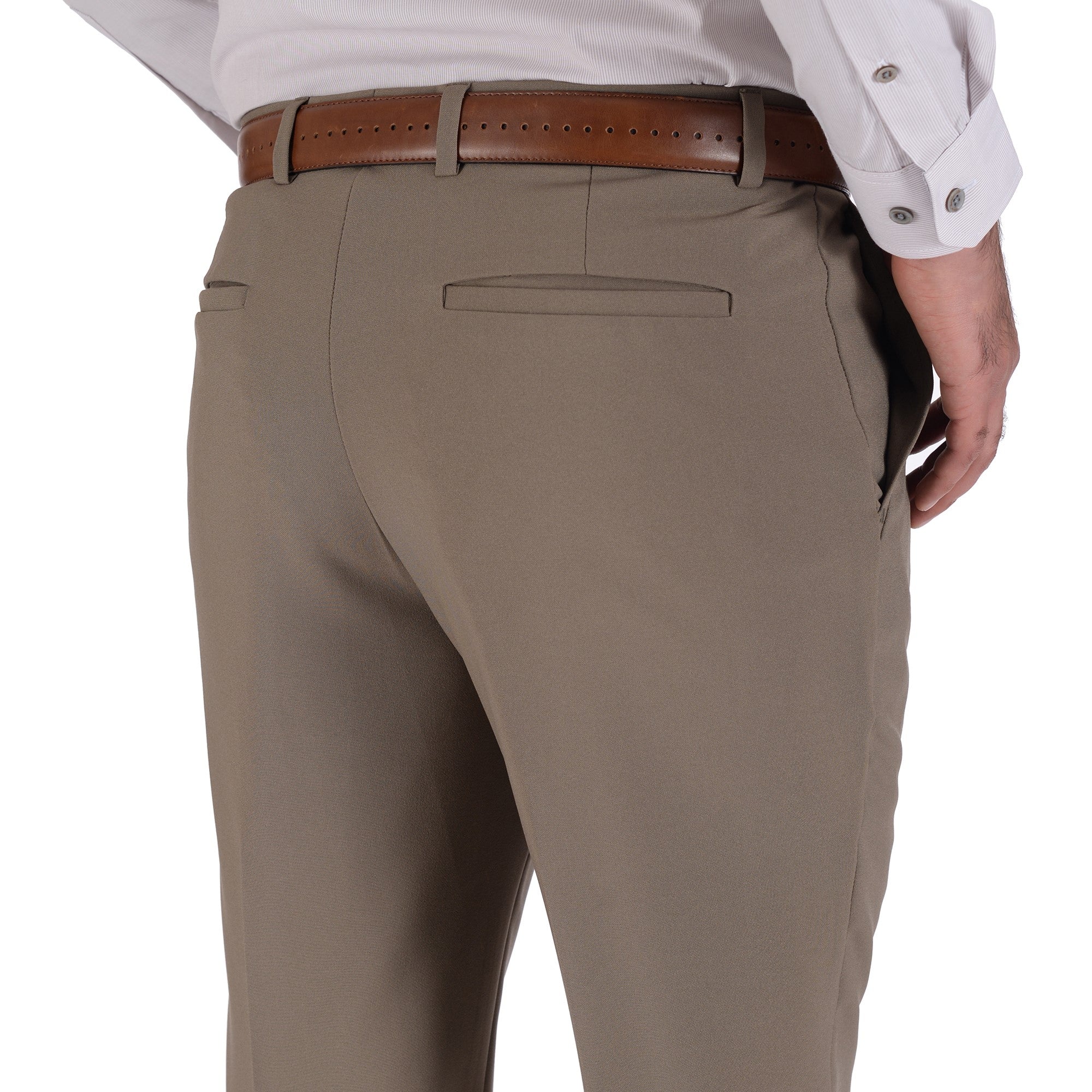 Pantalón de Vestir Sin Pinzas Classic Fit