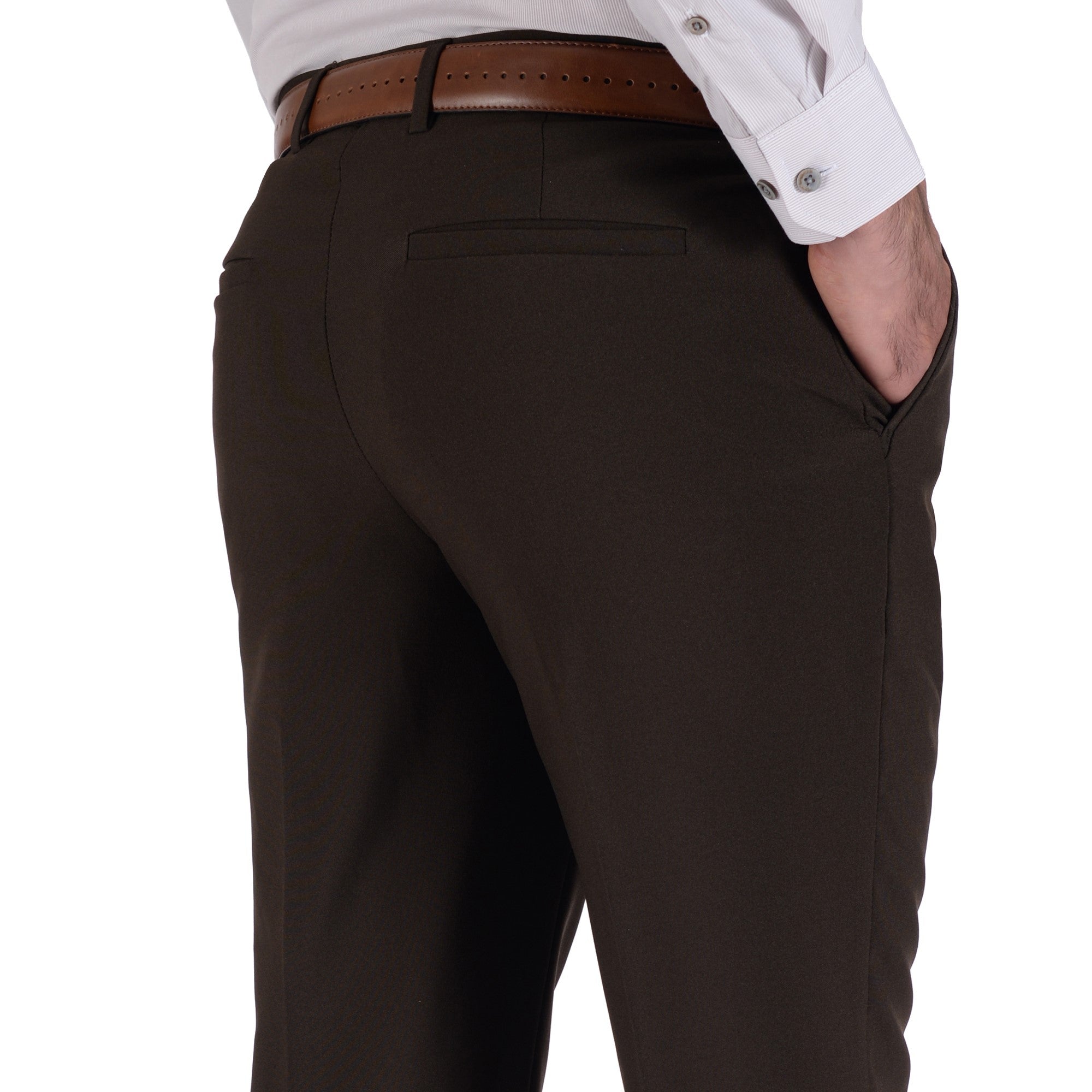 Pantalón de Vestir Sin Pinzas Classic Fit