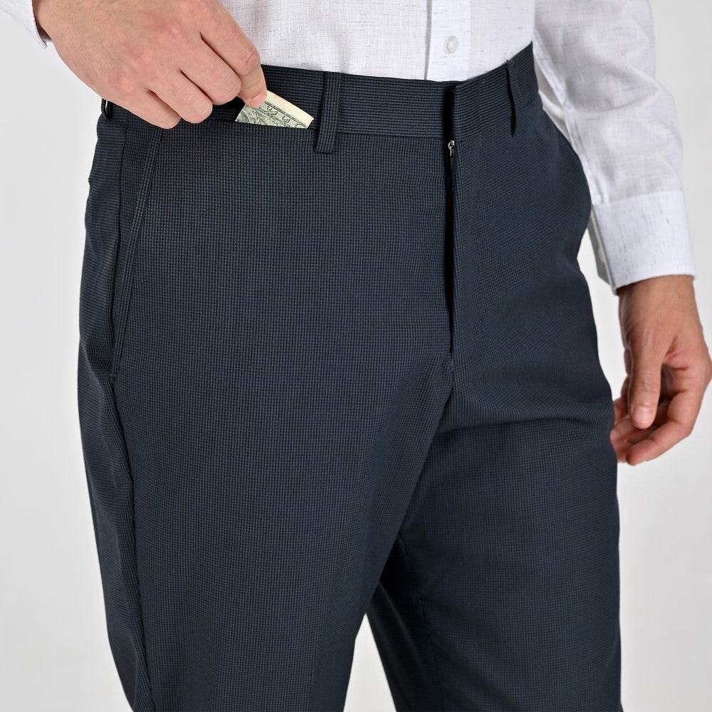 Pantalón de vestir Yale Regular Fit 4735 Azul Petróleo