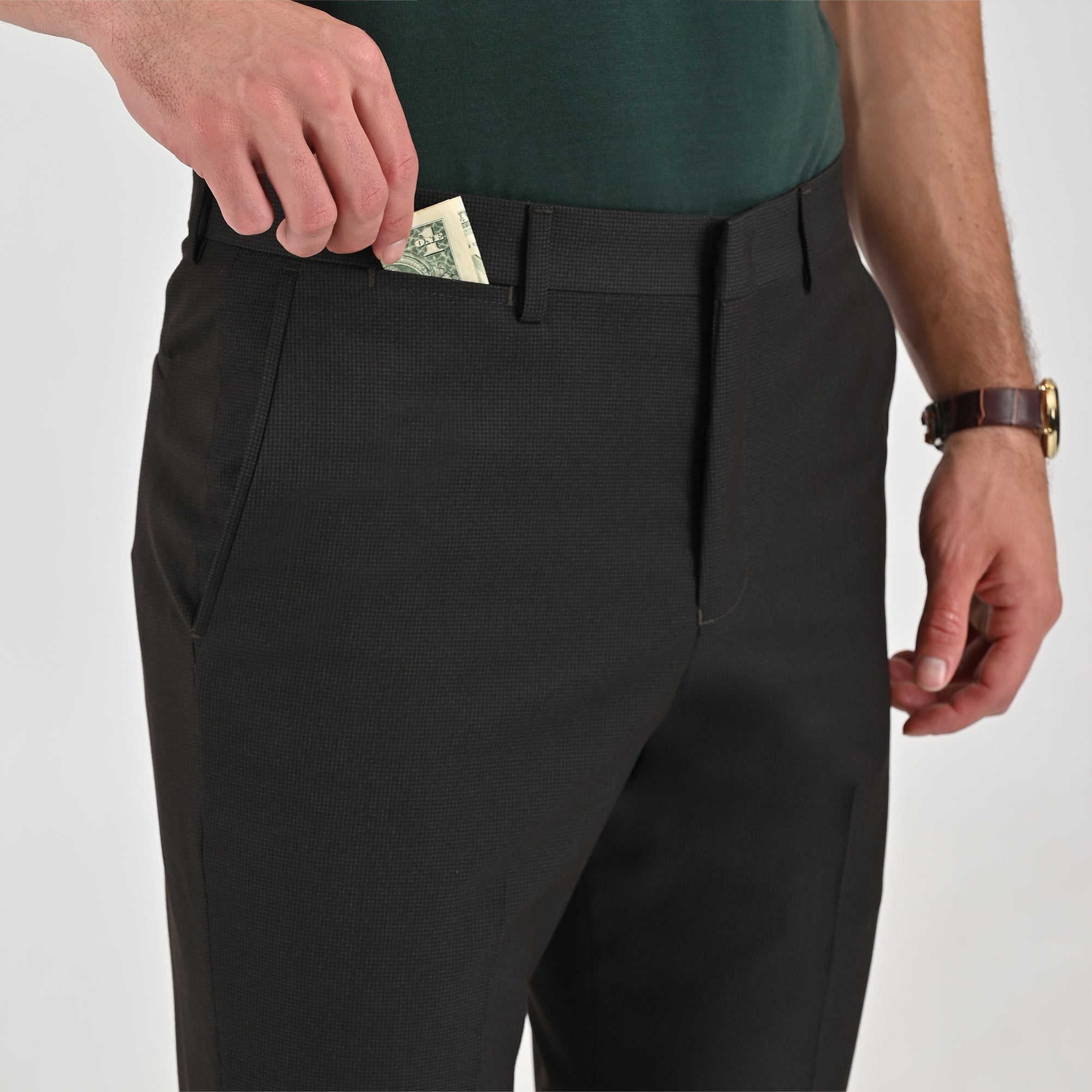 Pantalón de vestir Yale Regular Fit 4735 Chocolate