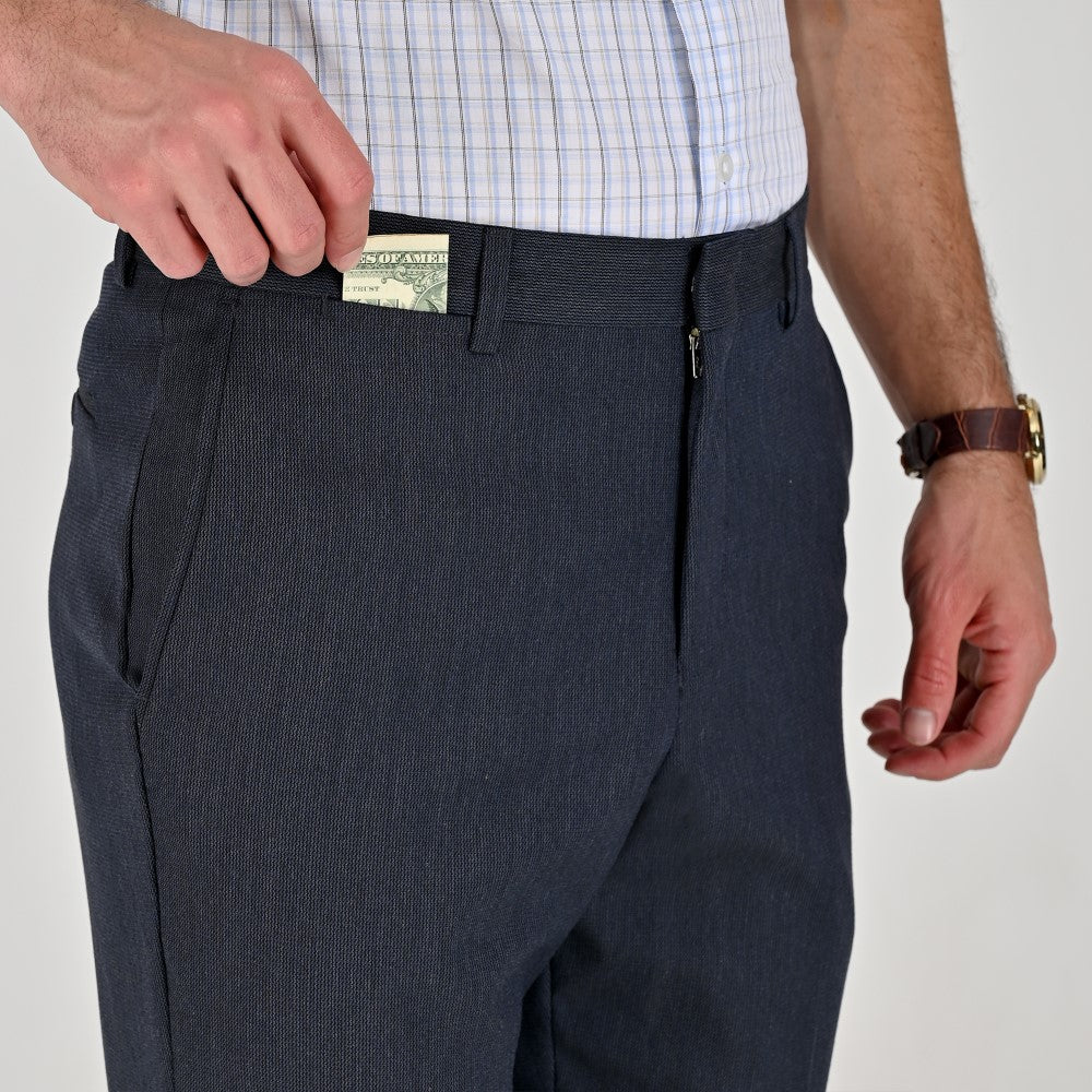 Pantalón de vestir Yale Regular Fit 4737 Azul Marino