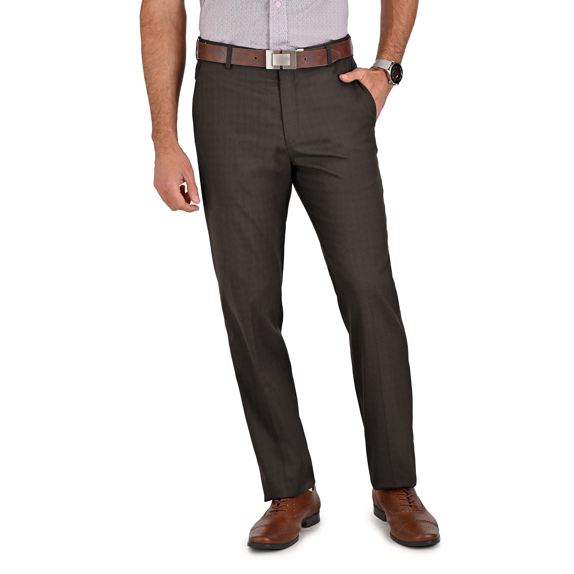Pantalon de Vestir Yale Collection 3770 Café