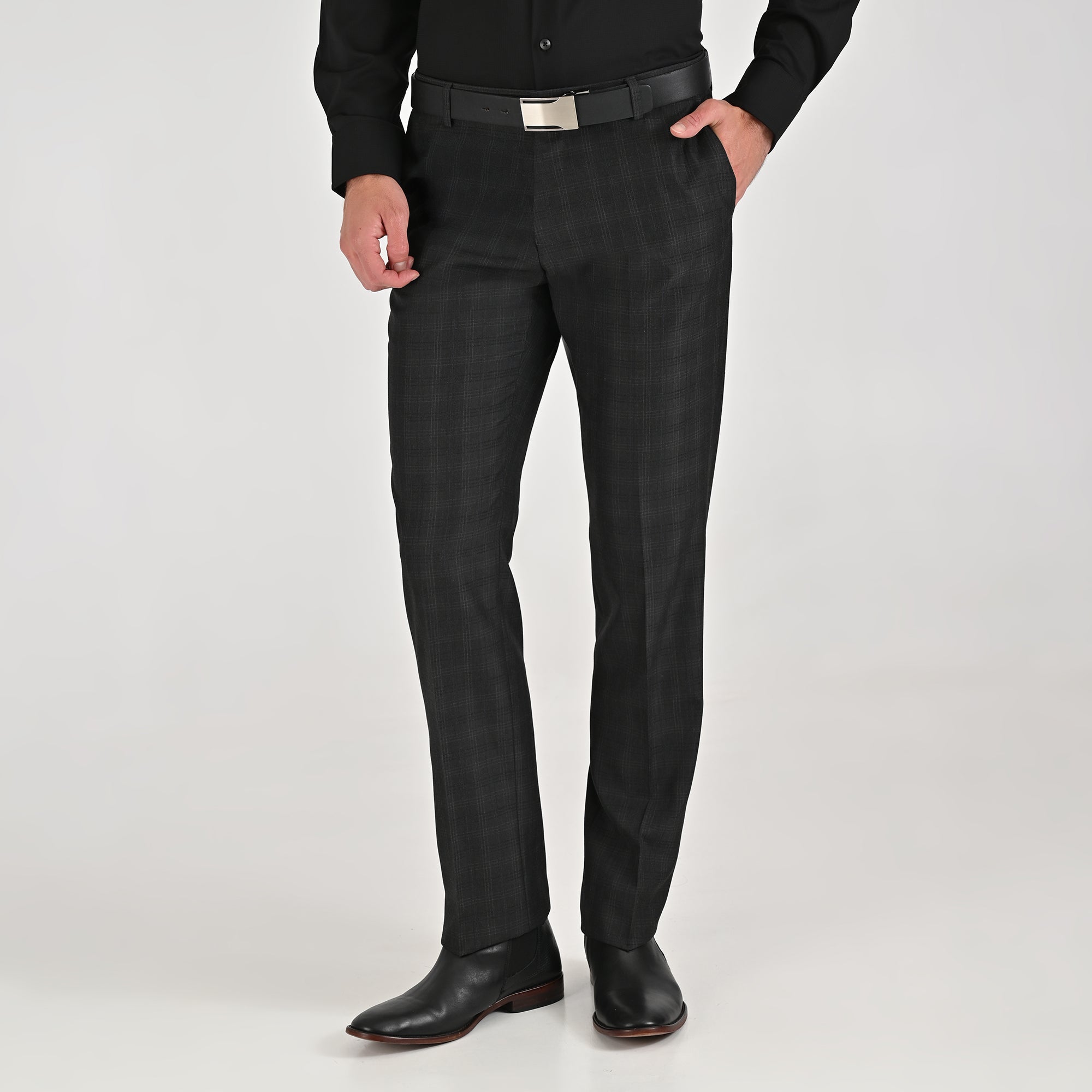 Pantalón de vestir Yale Regular Fit 4705 Gris Oxford