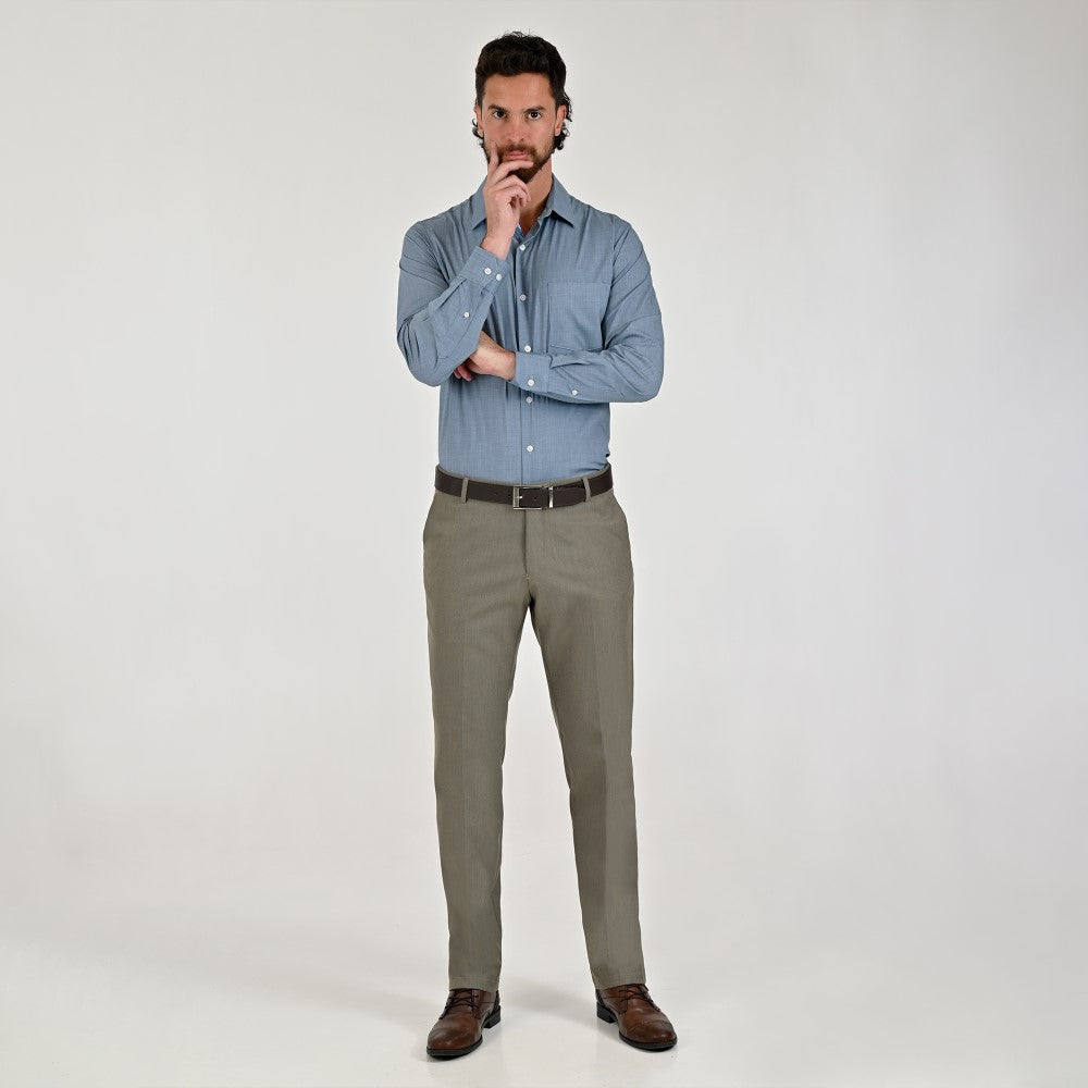 Pantalón de vestir Yale Regular Fit 7341 Kaki Especial