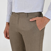 Pantalón de vestir Yale Regular Fit 7356 Avellana