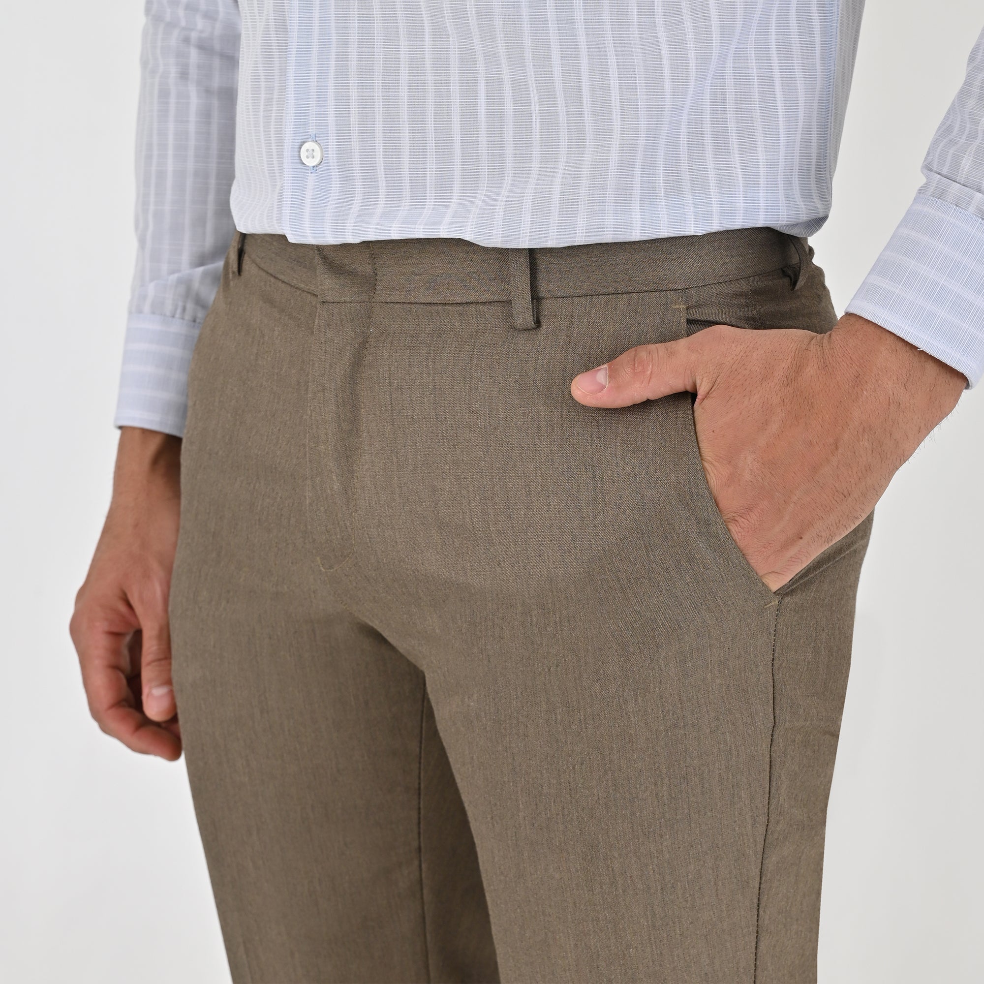 Pantalón de vestir Yale Regular Fit 7356 Avellana