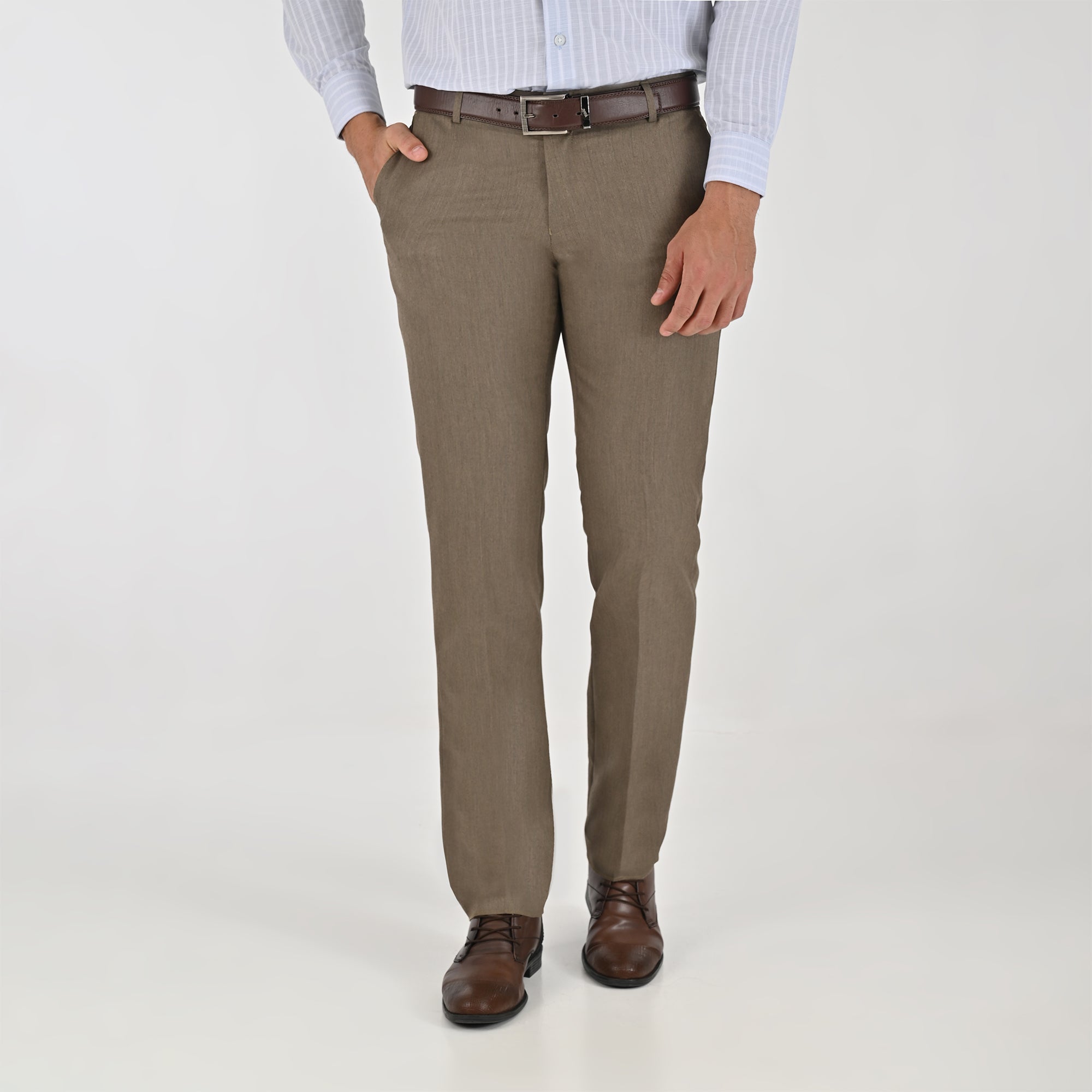 Pantalón de vestir Yale Regular Fit 7356 Avellana