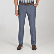 Pantalón de vestir Yale Regular Fit 7358 Azul Plumbago