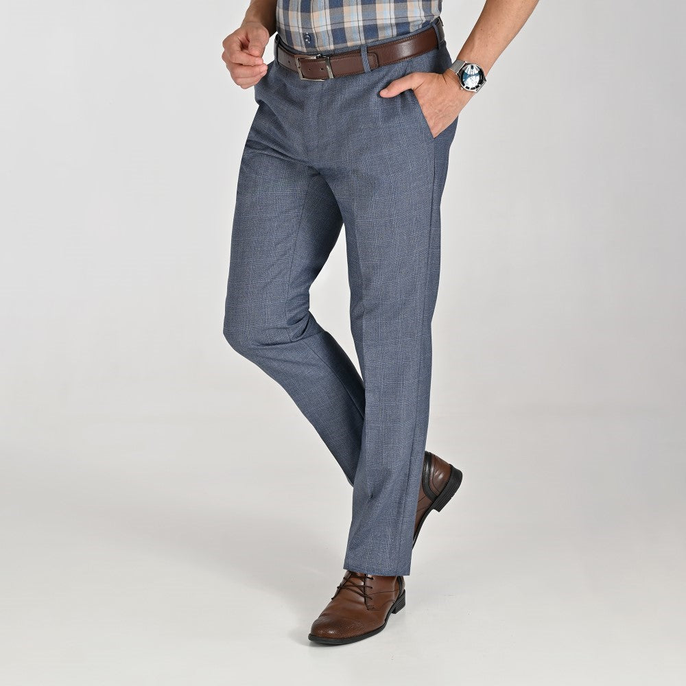 Pantalón de vestir Yale Regular Fit 7358 Azul Plumbago