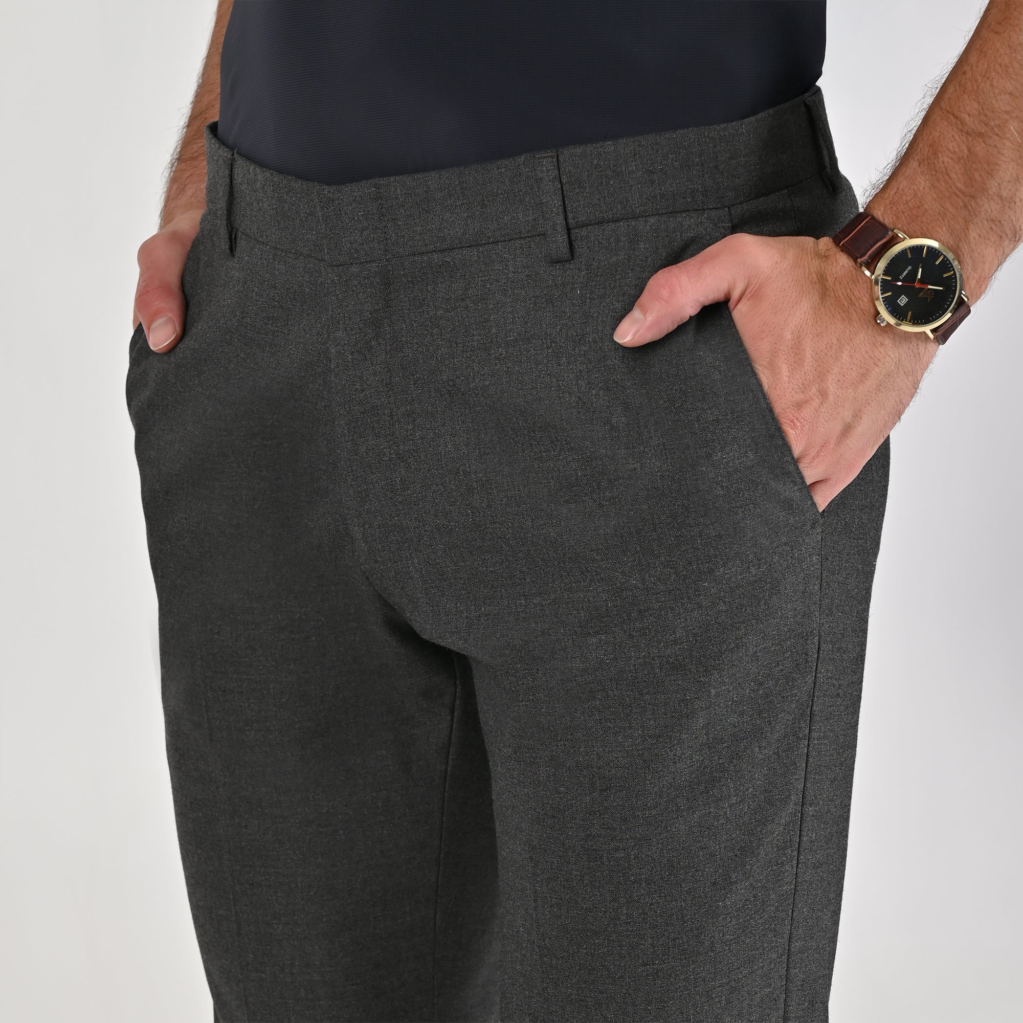 Pantalón de vestir Yale Regular Fit 8227 Gris Oxford