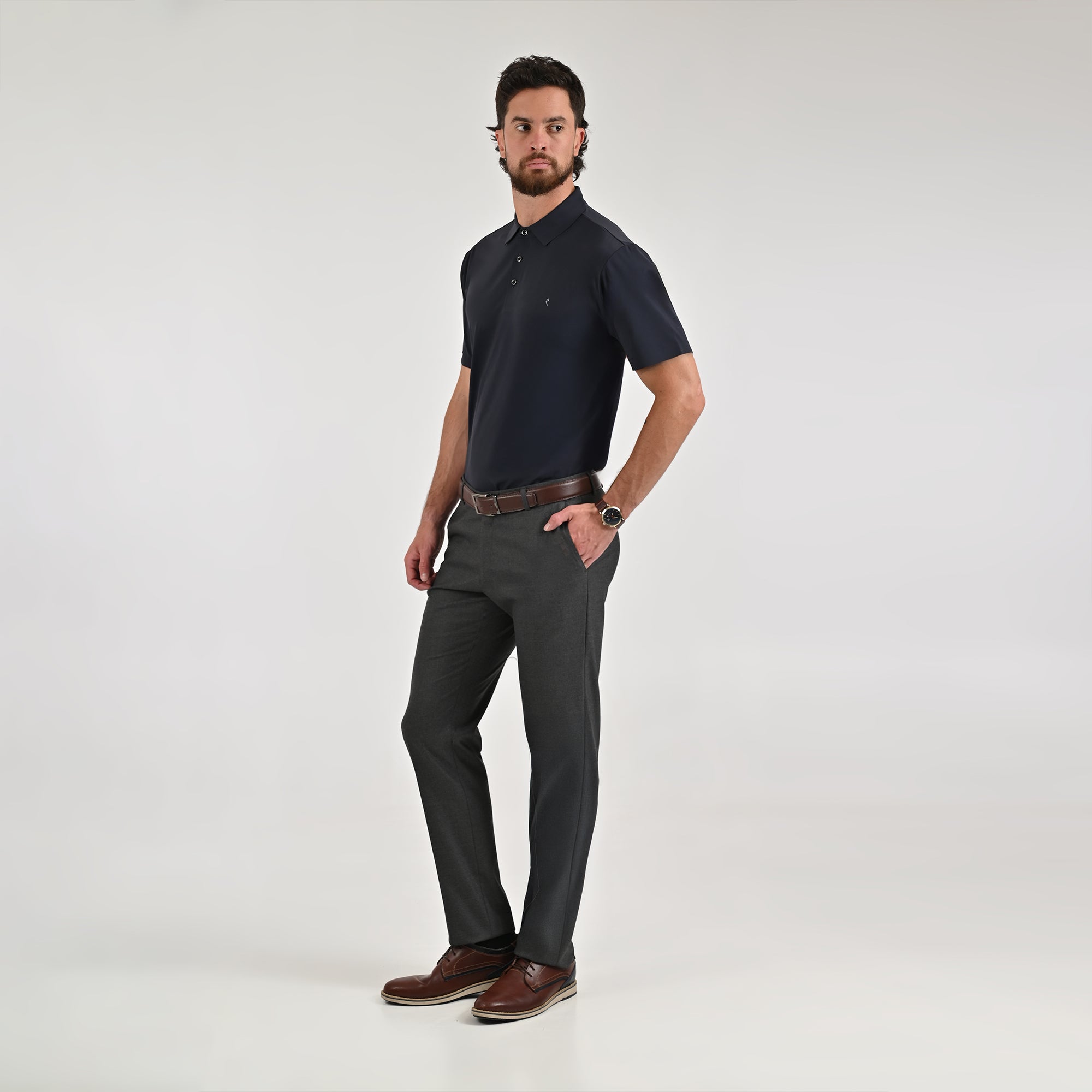 Pantalón de vestir Yale Regular Fit 8227 Gris Oxford