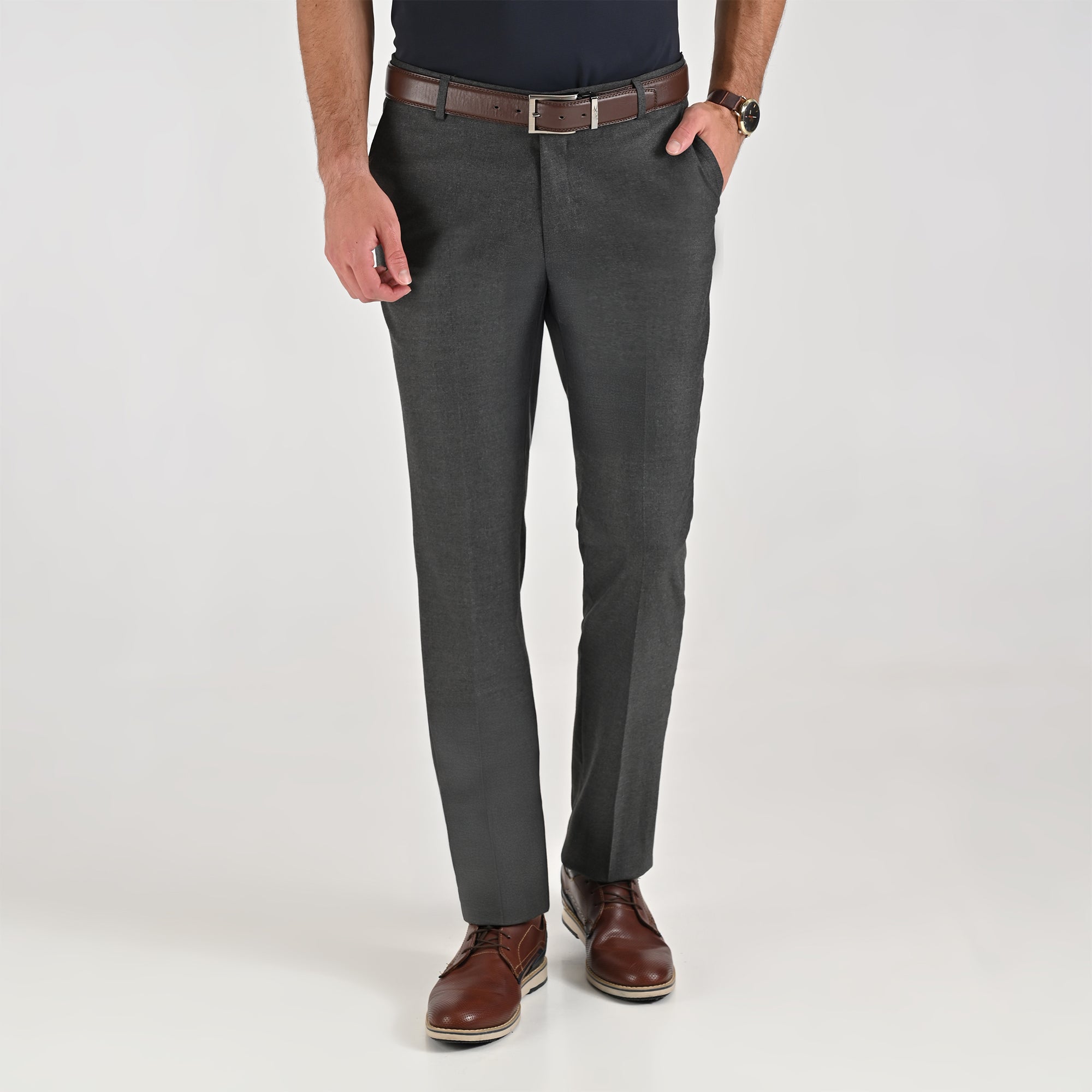 Pantalón de vestir Yale Regular Fit 8227 Gris Oxford